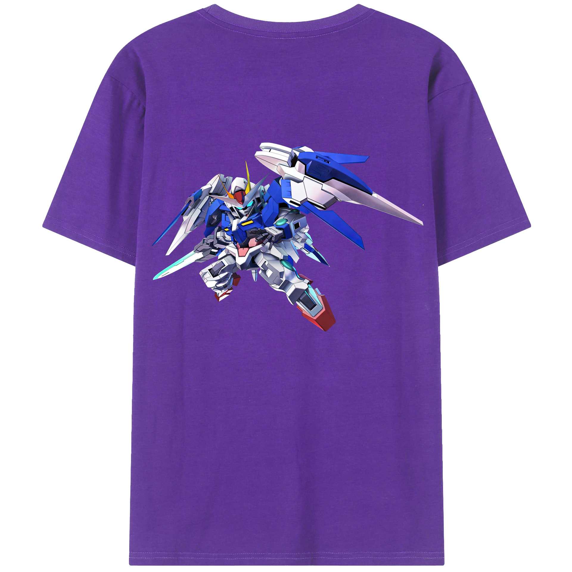 （画像用） 機動戦士ガンダム Mobile Suit Gundam 綿100％ メンズ半袖Tシャツ（バックプリント） 通気性
