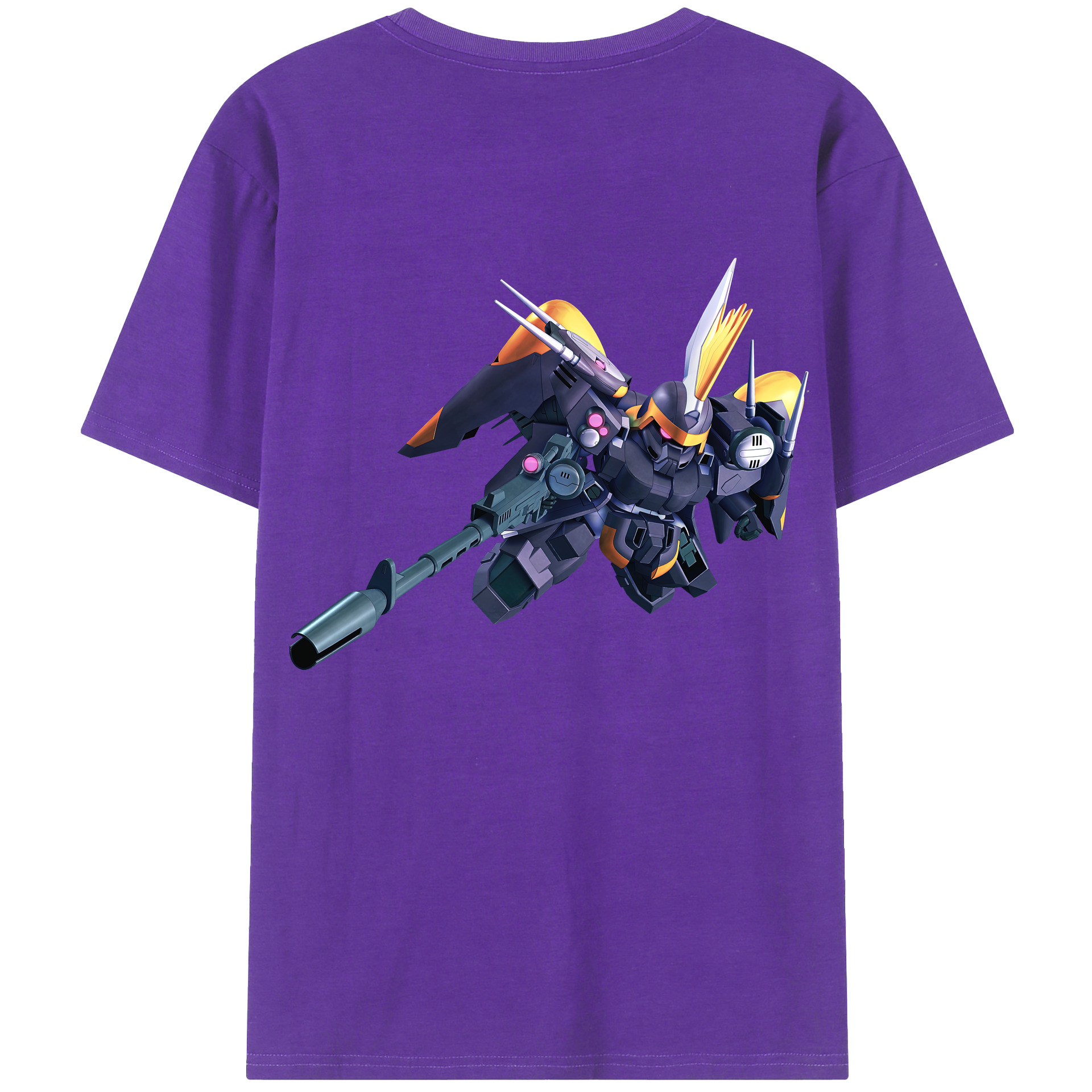 （画像用） 機動戦士ガンダム Mobile Suit Gundam 綿100％ メンズ半袖Tシャツ（バックプリント） 通気性