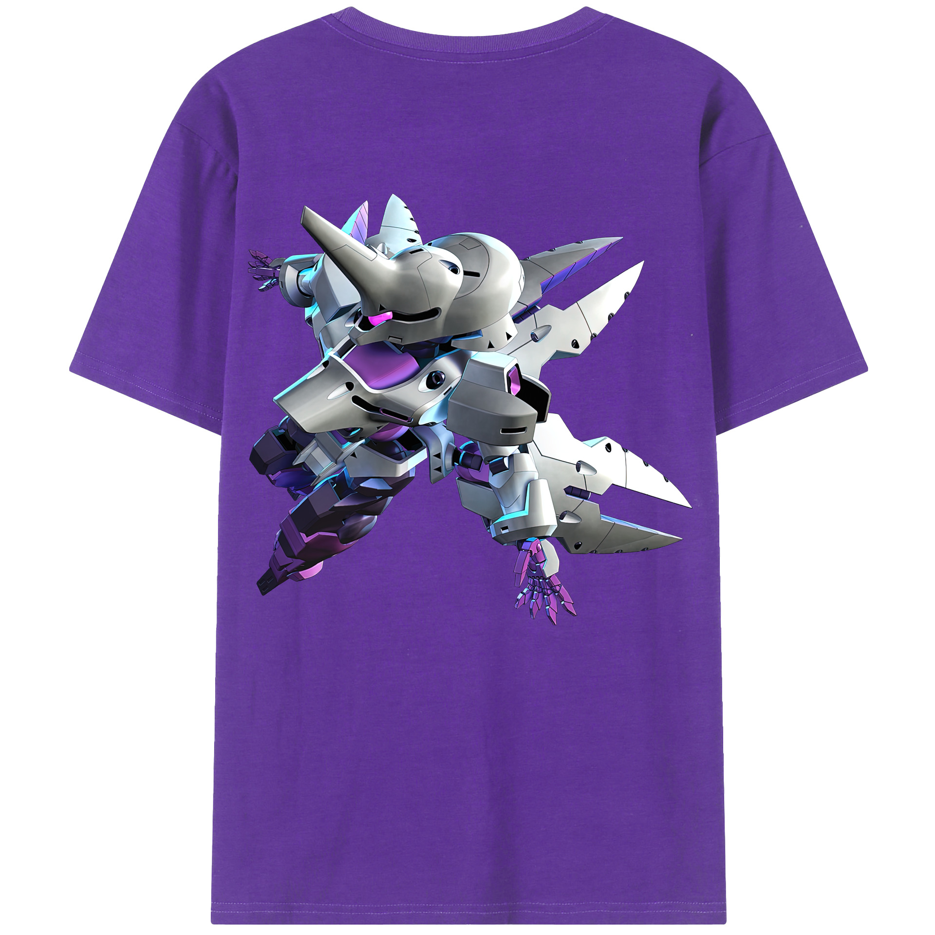 （画像用） 機動戦士ガンダム Mobile Suit Gundam 綿100％ メンズ半袖Tシャツ（バックプリント） 通気性