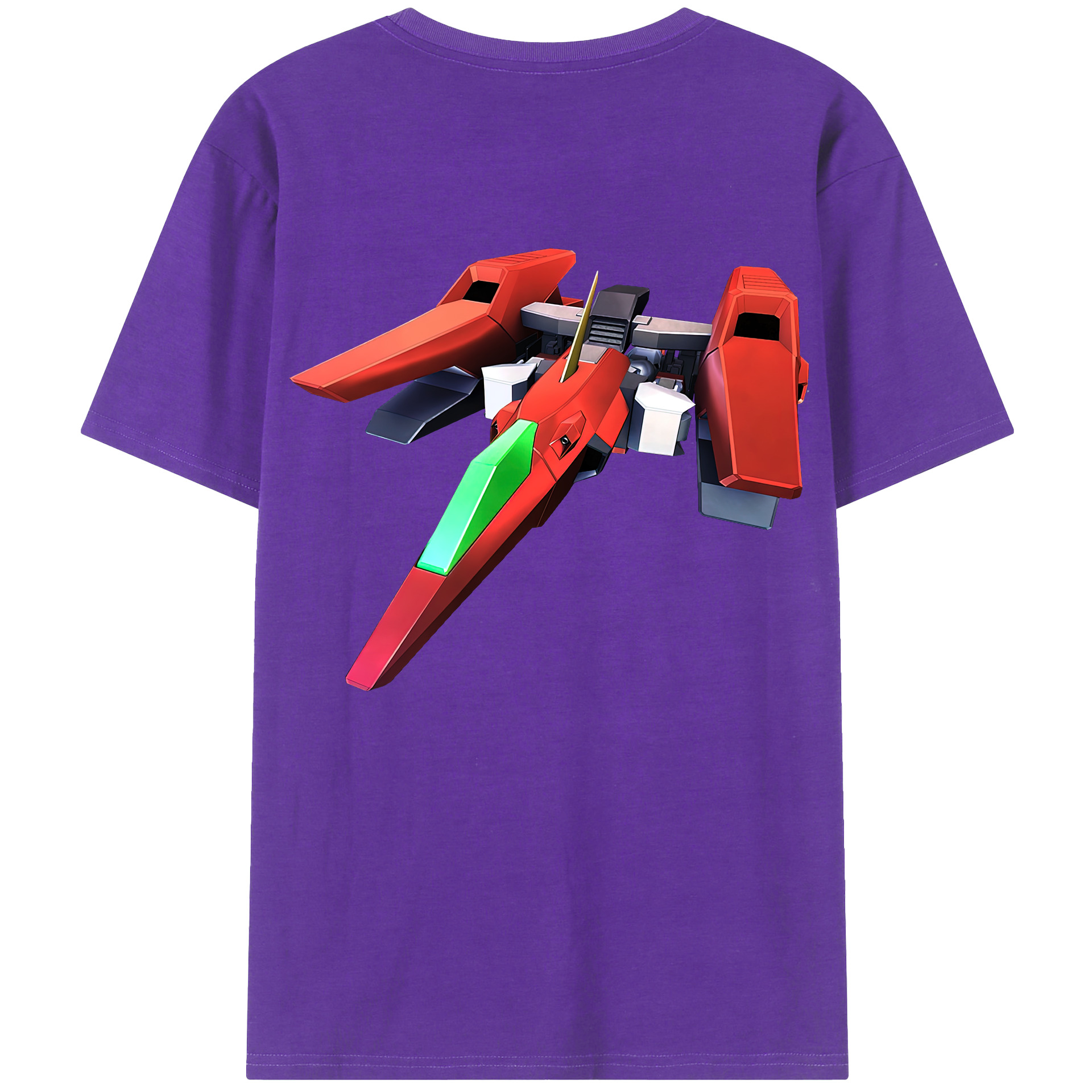 （画像用） 機動戦士ガンダム Mobile Suit Gundam 綿100％ メンズ半袖Tシャツ（バックプリント） 通気性