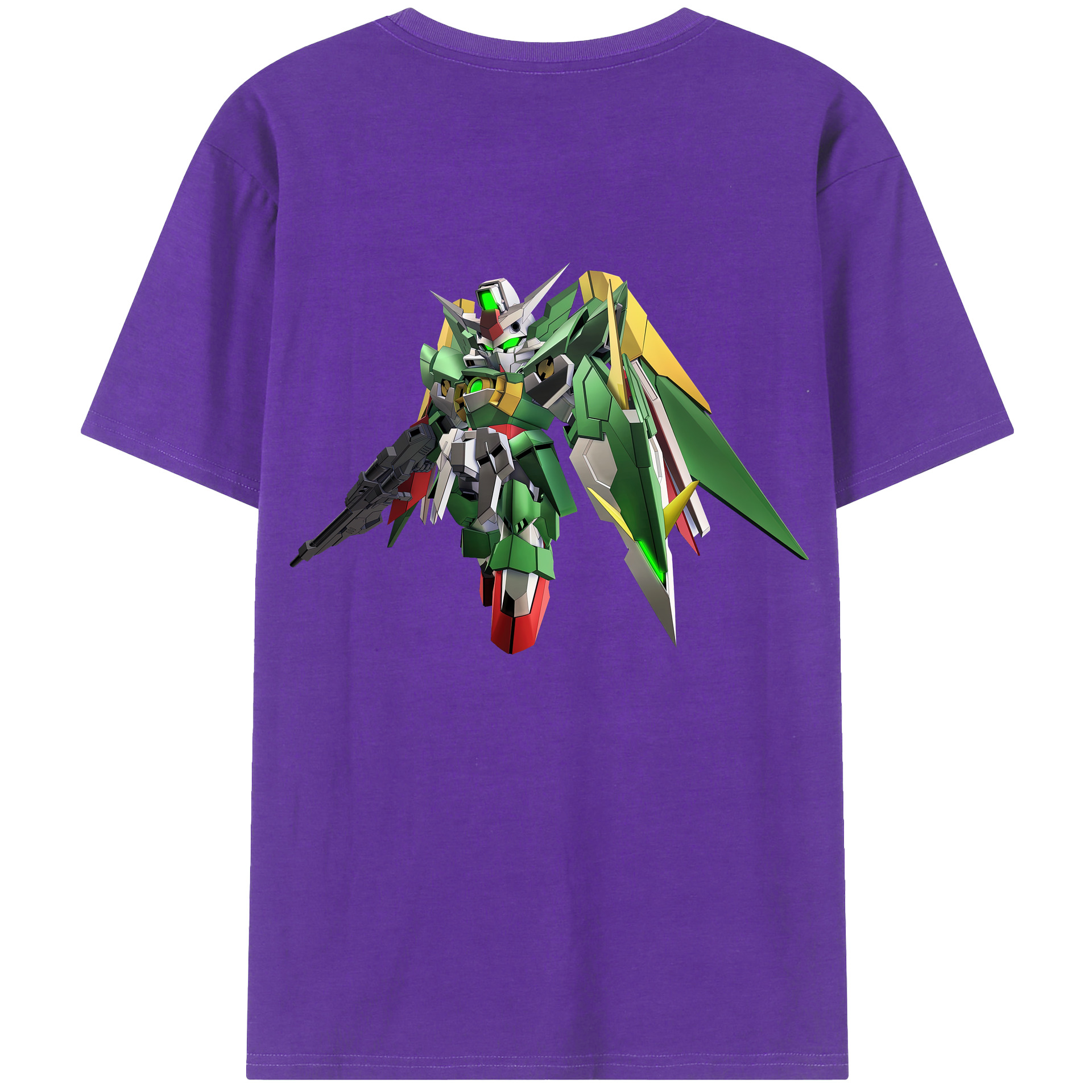 （画像用） 機動戦士ガンダム Mobile Suit Gundam 綿100％ メンズ半袖Tシャツ（バックプリント） 通気性