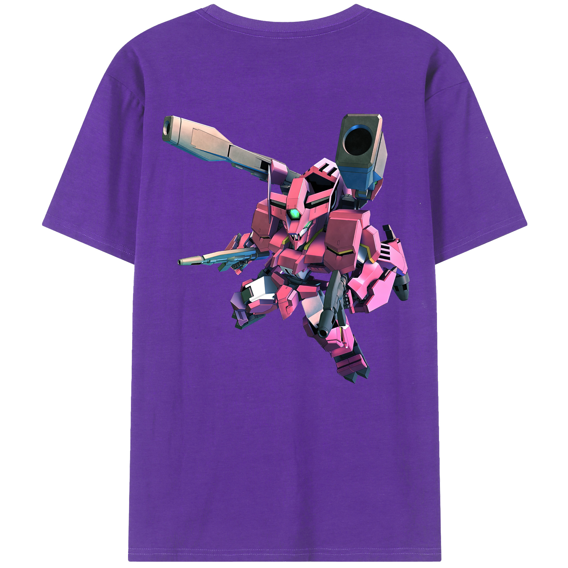 （画像用） 機動戦士ガンダム Mobile Suit Gundam 綿100％ メンズ半袖Tシャツ（バックプリント） 通気性