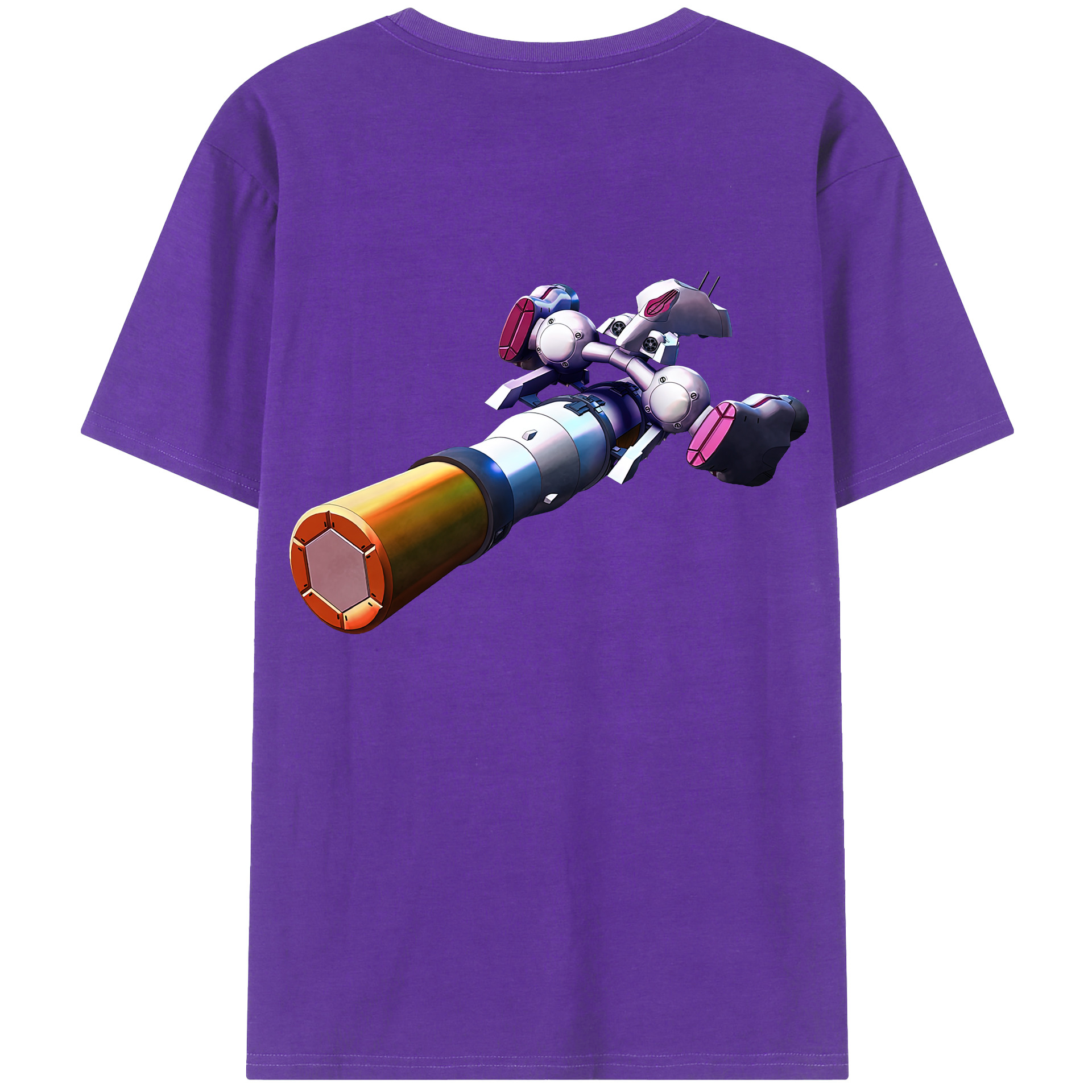 （画像用） 機動戦士ガンダム Mobile Suit Gundam 綿100％ メンズ半袖Tシャツ（バックプリント） 通気性