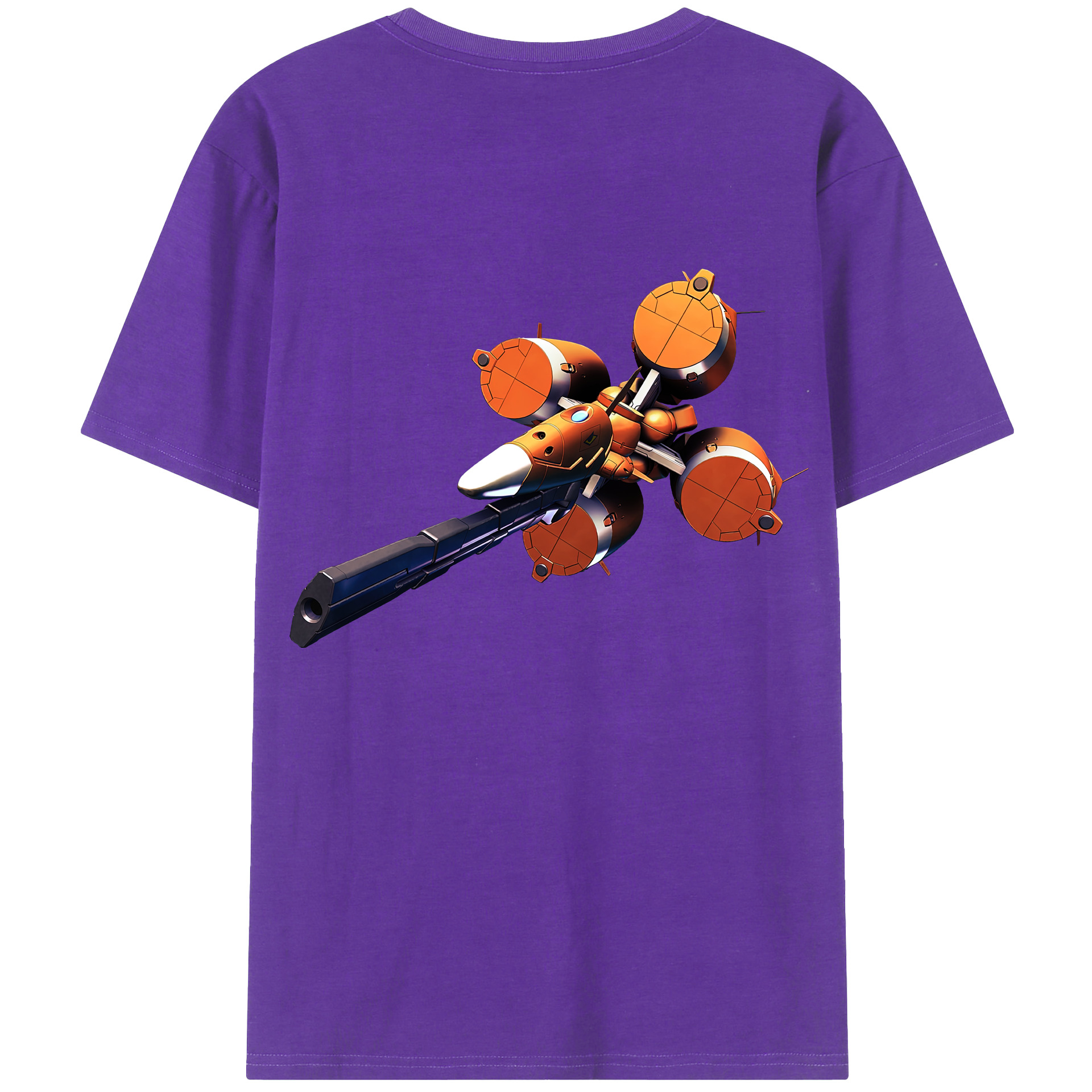 （画像用） 機動戦士ガンダム Mobile Suit Gundam 綿100％ メンズ半袖Tシャツ（バックプリント） 通気性