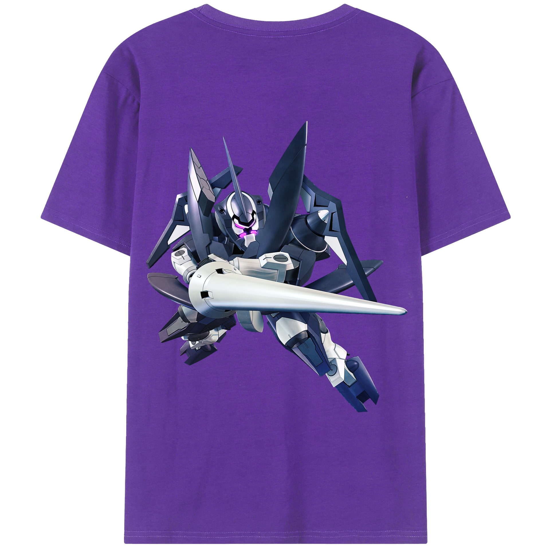 （画像用） 機動戦士ガンダム Mobile Suit Gundam 綿100％ メンズ半袖Tシャツ（バックプリント） 通気性