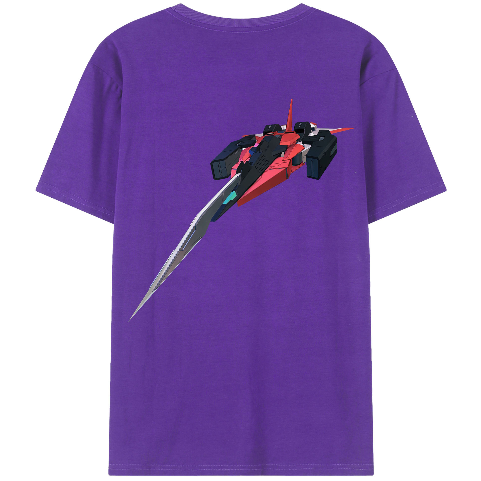 （画像用） 機動戦士ガンダム Mobile Suit Gundam 綿100％ メンズ半袖Tシャツ（バックプリント） 通気性
