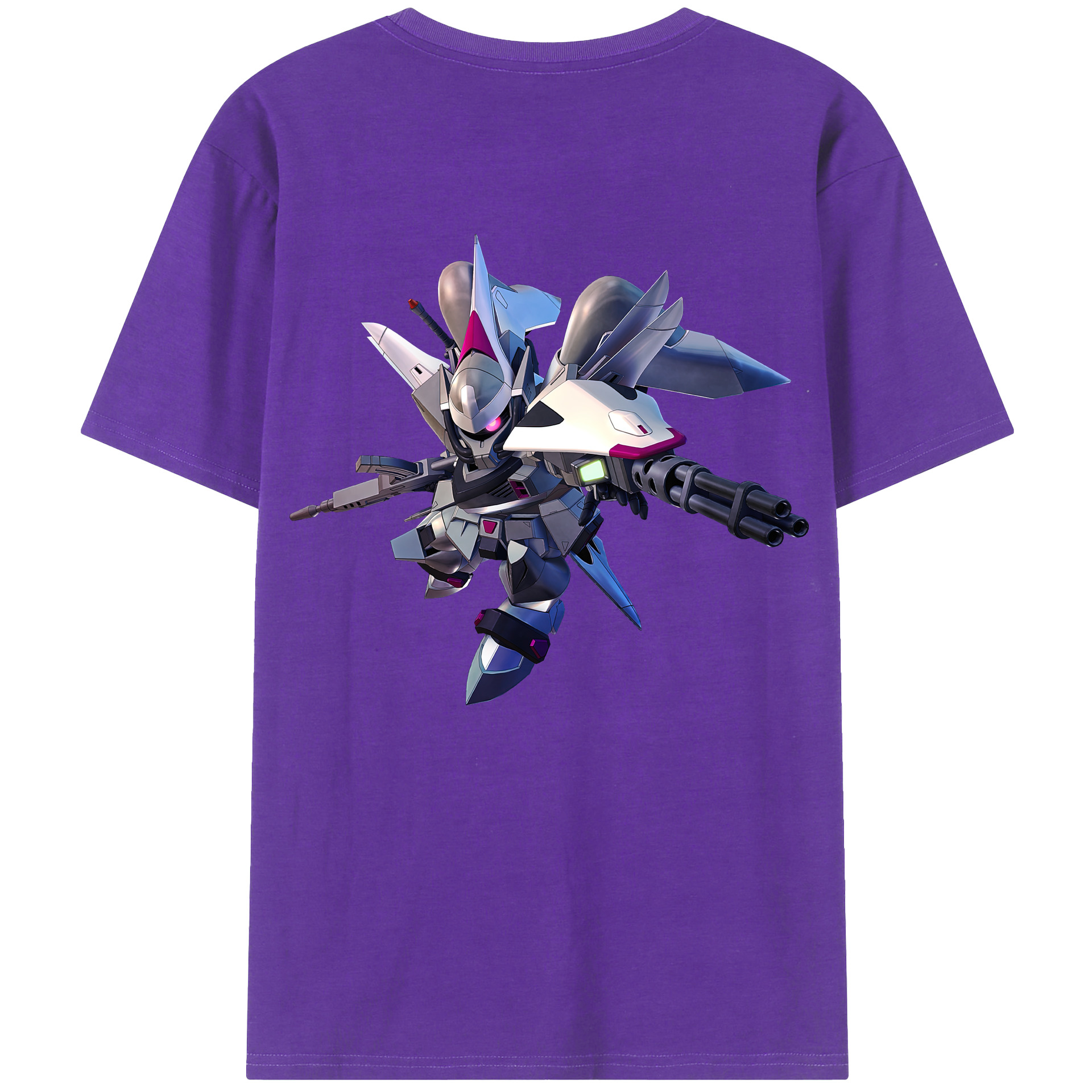 （画像用） 機動戦士ガンダム Mobile Suit Gundam 綿100％ メンズ半袖Tシャツ（バックプリント） 通気性