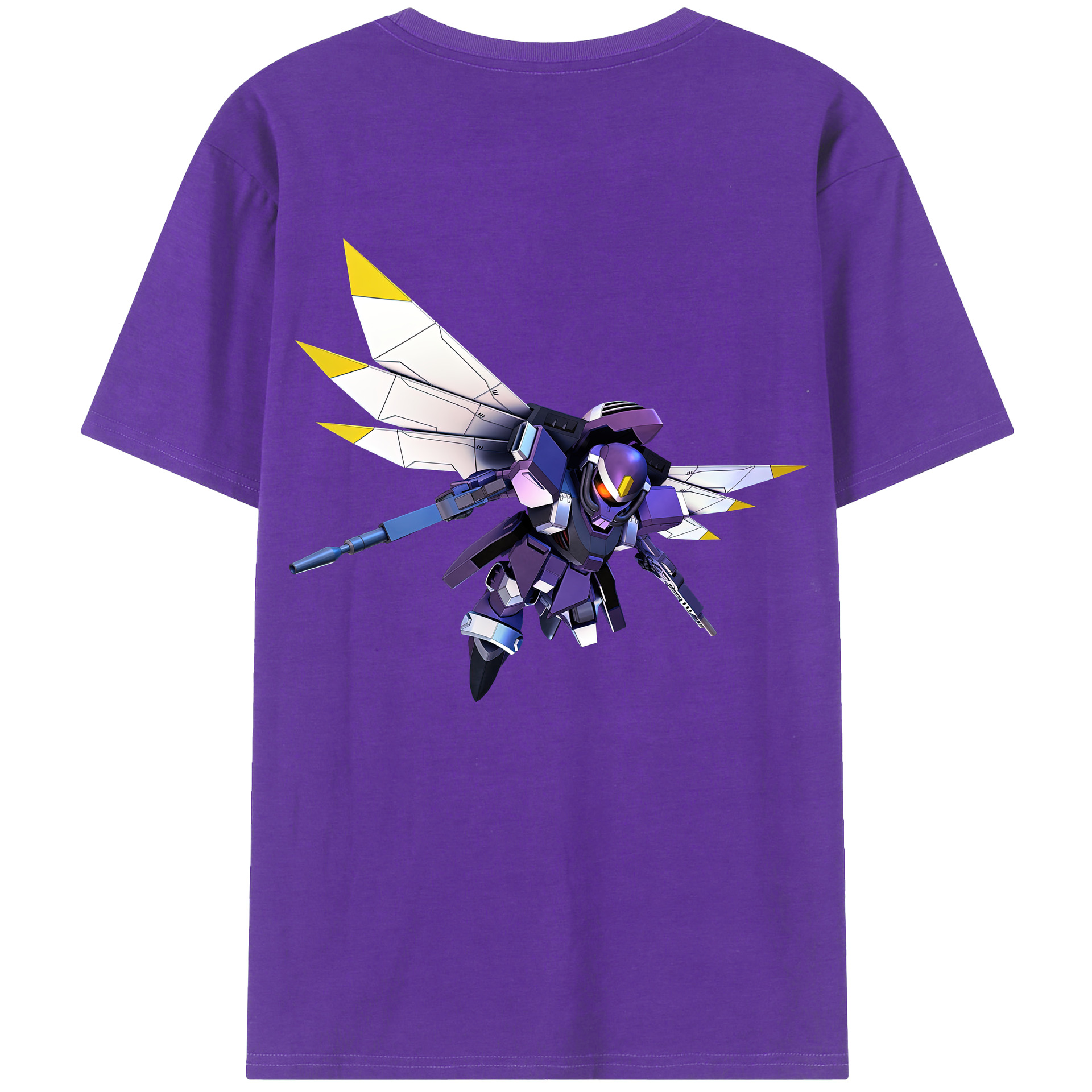 （画像用） 機動戦士ガンダム Mobile Suit Gundam 綿100％ メンズ半袖Tシャツ（バックプリント） 通気性