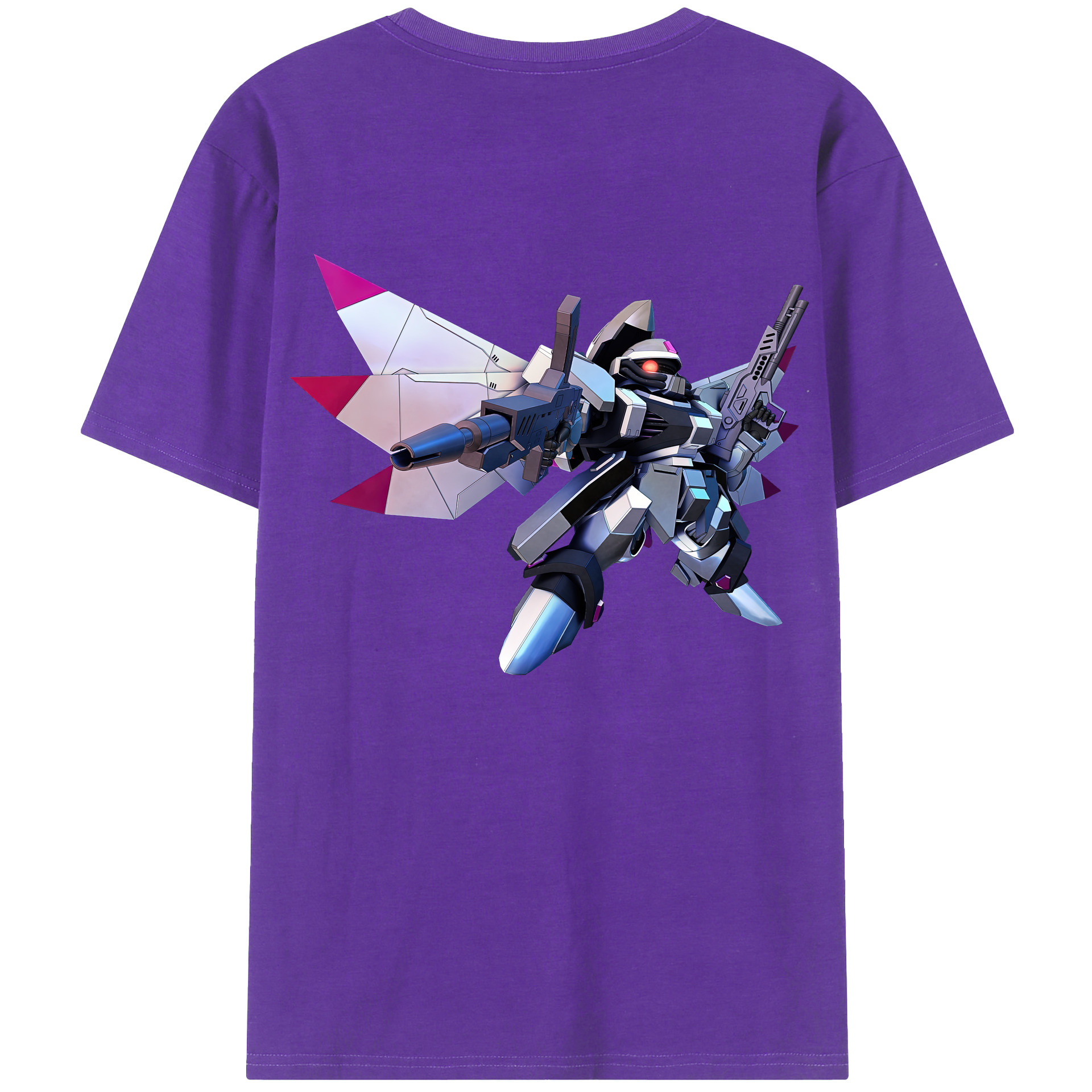 （画像用） 機動戦士ガンダム Mobile Suit Gundam 綿100％ メンズ半袖Tシャツ（バックプリント） 通気性