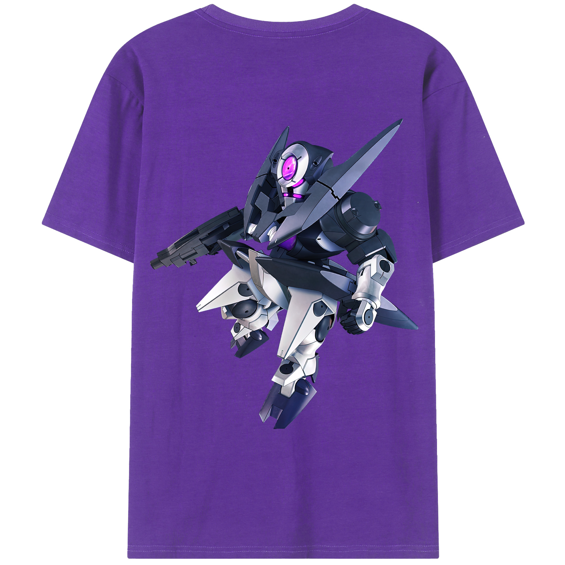 （画像用） 機動戦士ガンダム Mobile Suit Gundam 綿100％ メンズ半袖Tシャツ（バックプリント） 通気性