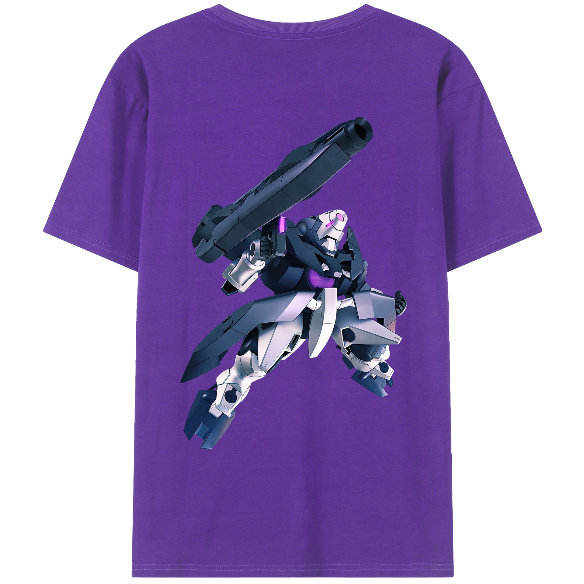 （画像用） 機動戦士ガンダム Mobile Suit Gundam 綿100％ メンズ半袖Tシャツ（バックプリント） 通気性