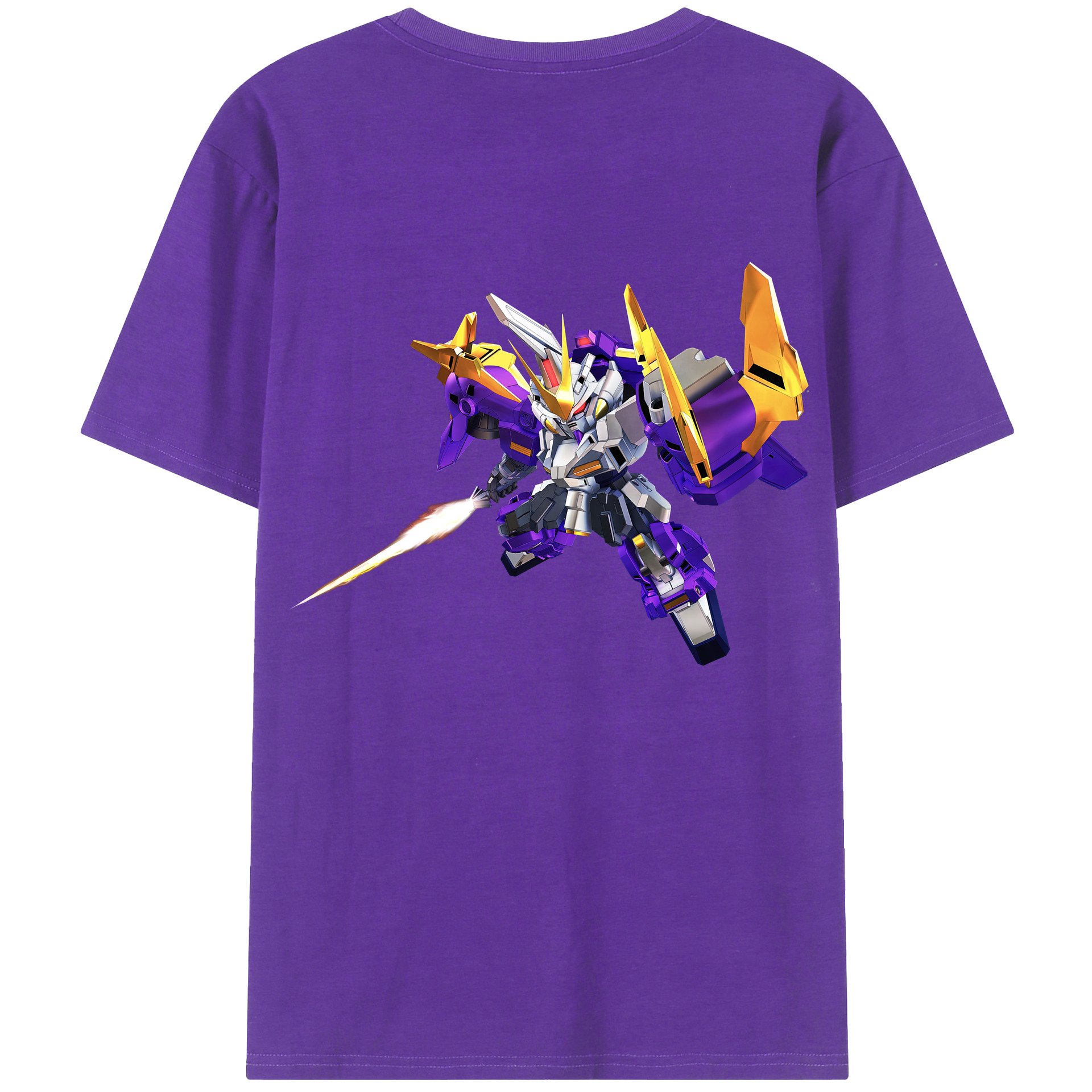 （画像用） 機動戦士ガンダム Mobile Suit Gundam 綿100％ メンズ半袖Tシャツ（バックプリント） 通気性