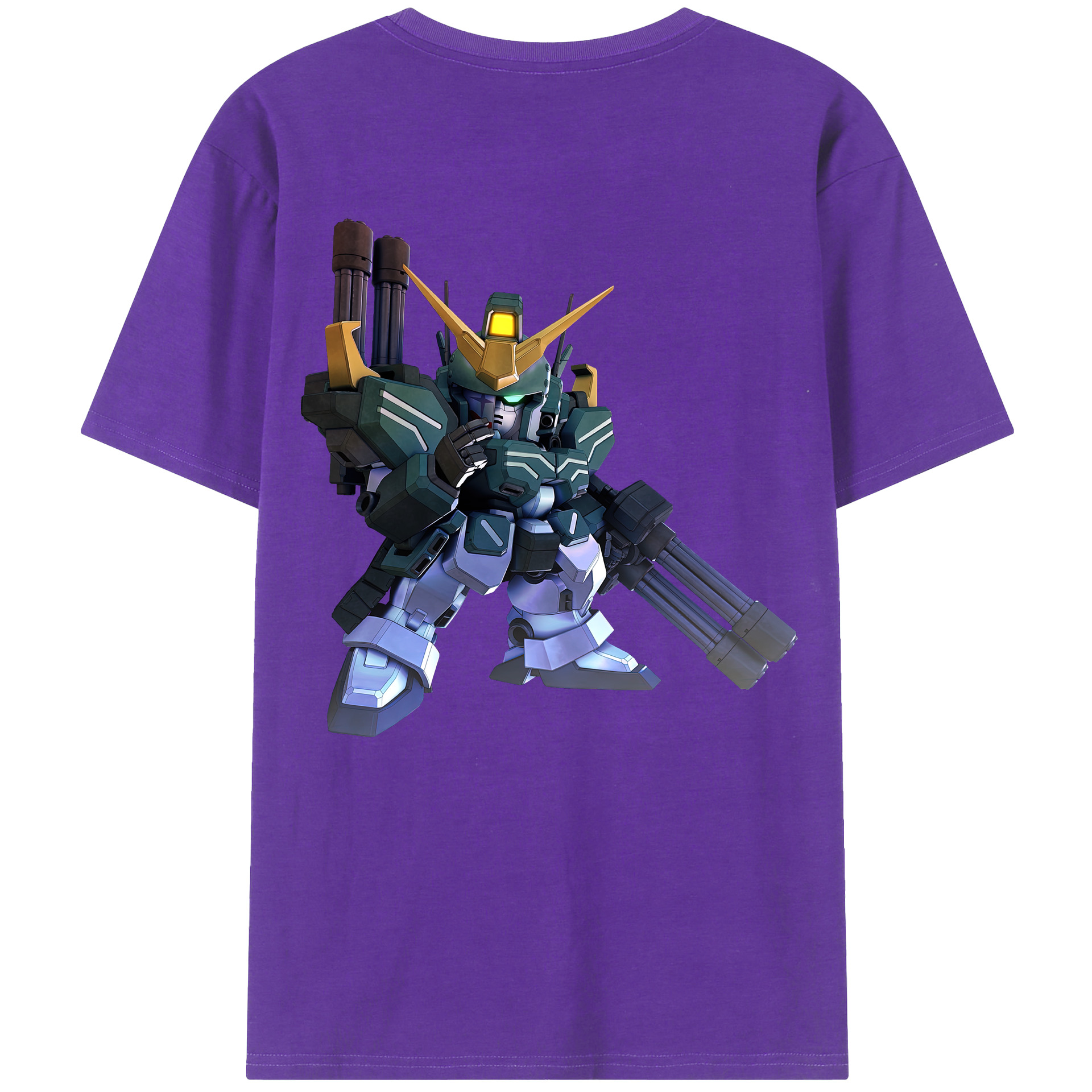 （画像用） 機動戦士ガンダム Mobile Suit Gundam 綿100％ メンズ半袖Tシャツ（バックプリント） 通気性
