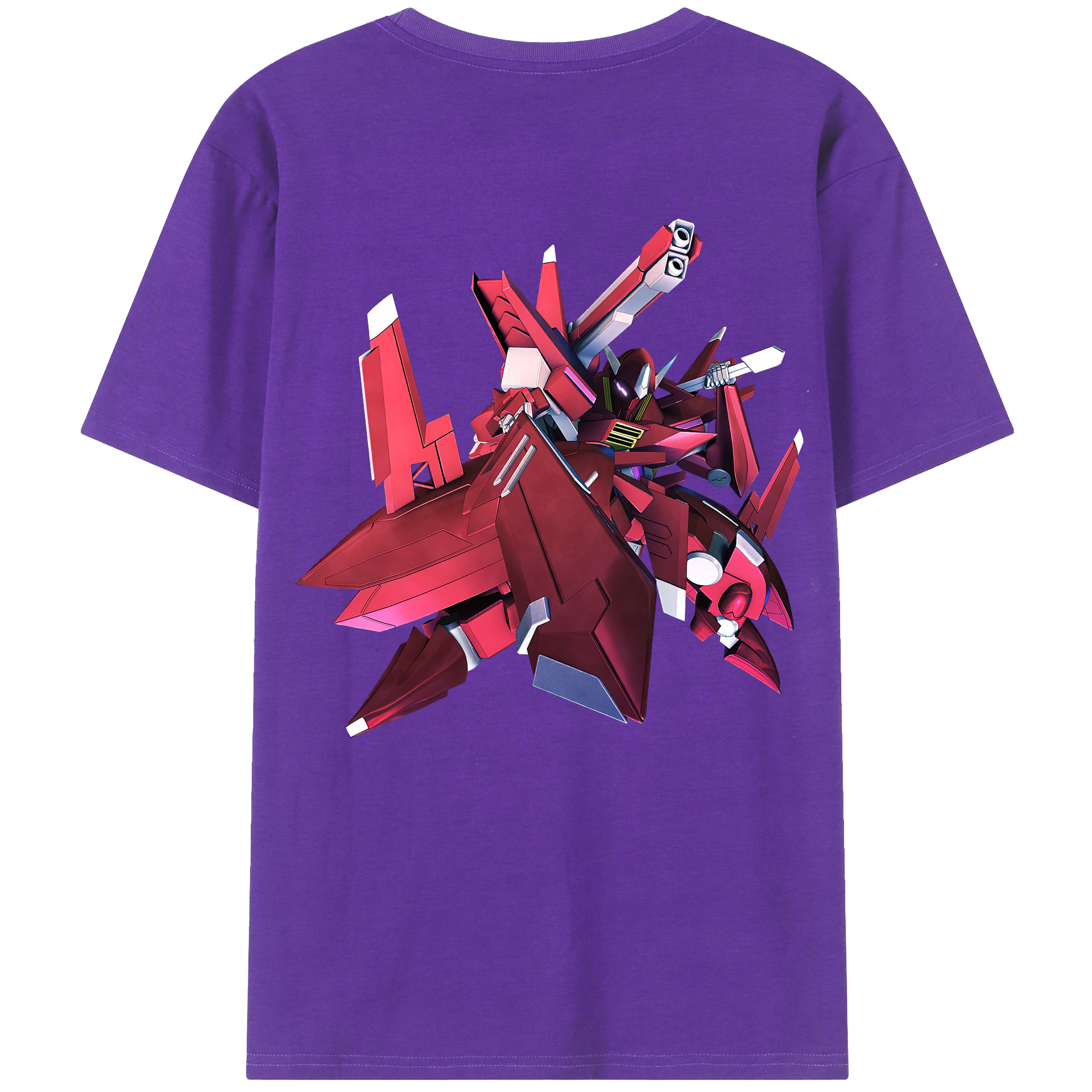 （画像用） 機動戦士ガンダム Mobile Suit Gundam 綿100％ メンズ半袖Tシャツ（バックプリント） 通気性
