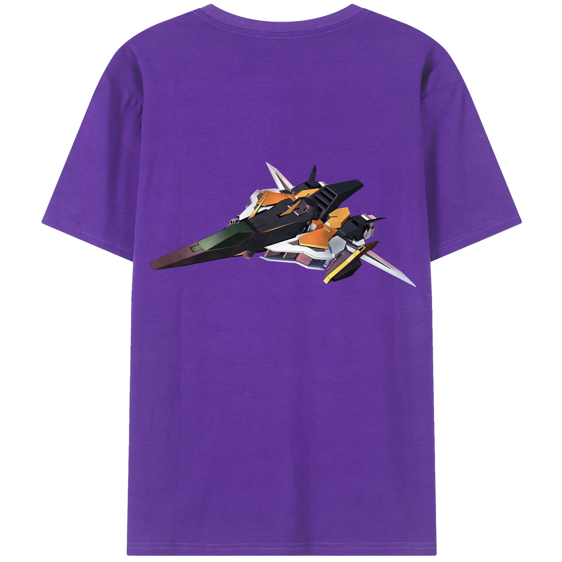 （画像用） 機動戦士ガンダム Mobile Suit Gundam 綿100％ メンズ半袖Tシャツ（バックプリント） 通気性