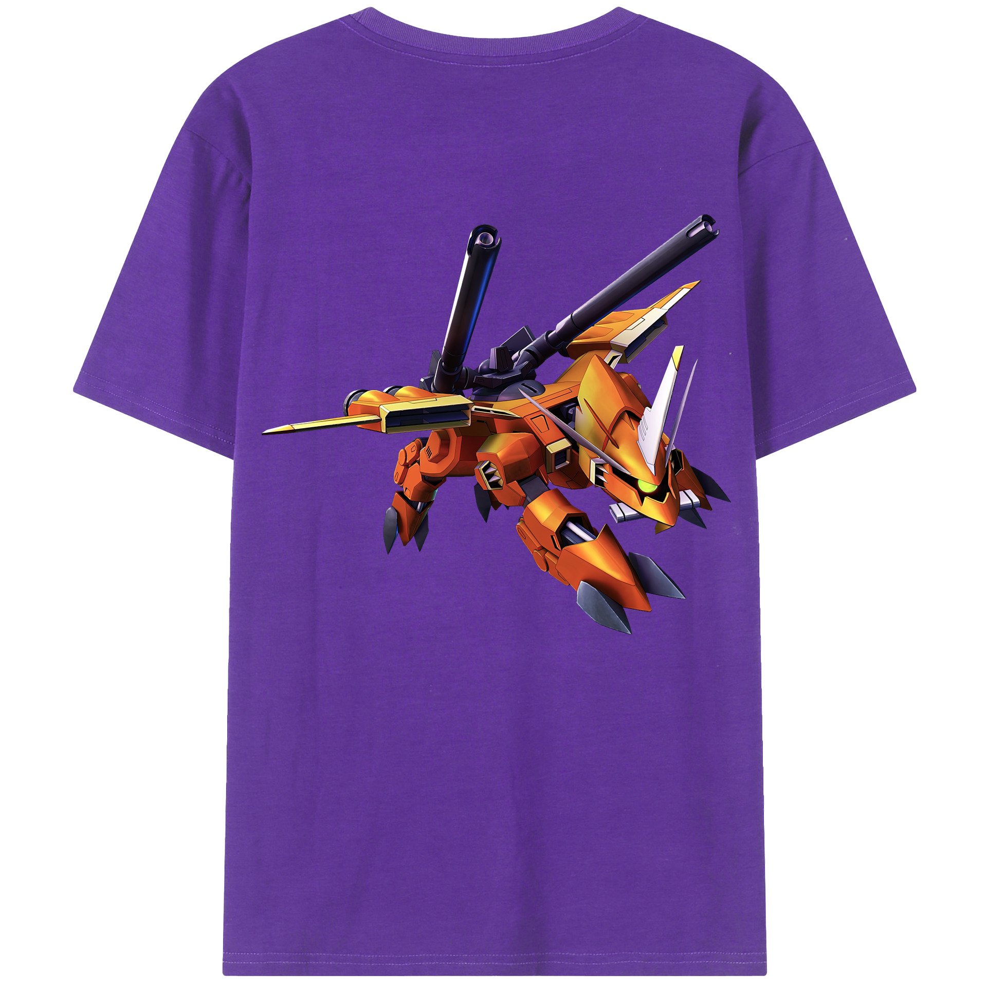 （画像用） 機動戦士ガンダム Mobile Suit Gundam 綿100％ メンズ半袖Tシャツ（バックプリント） 通気性