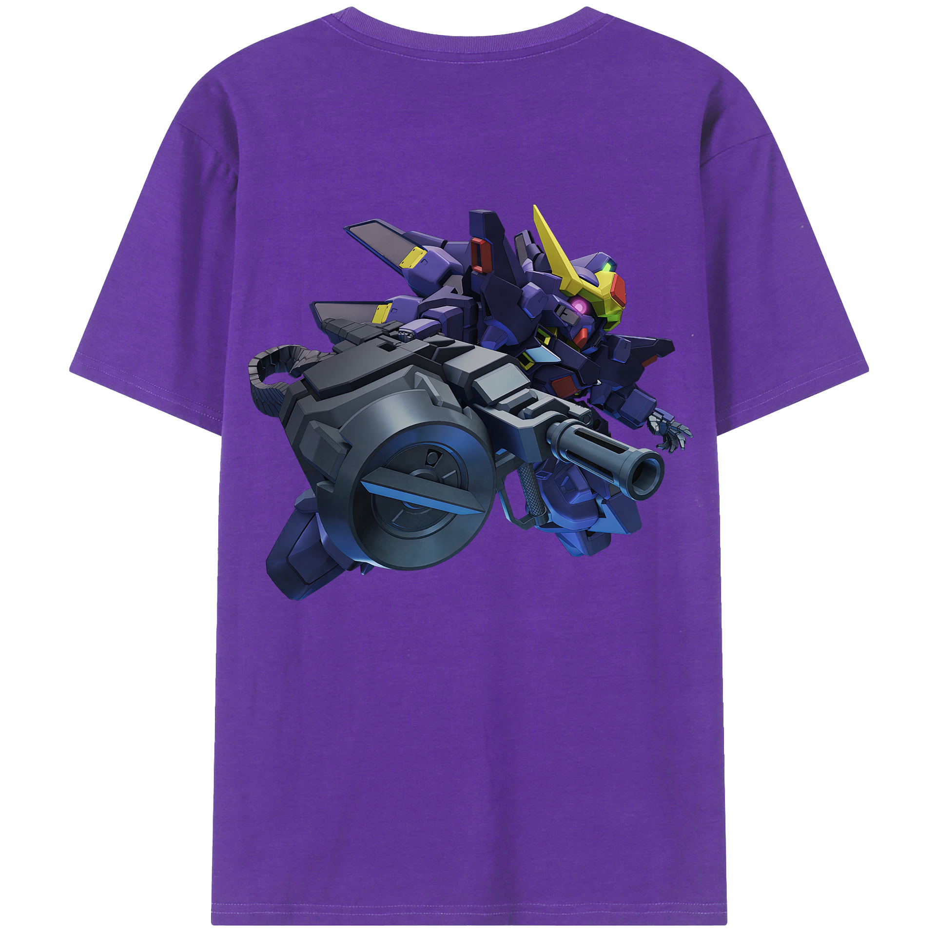 （画像用） 機動戦士ガンダム Mobile Suit Gundam 綿100％ メンズ半袖Tシャツ（バックプリント） 通気性