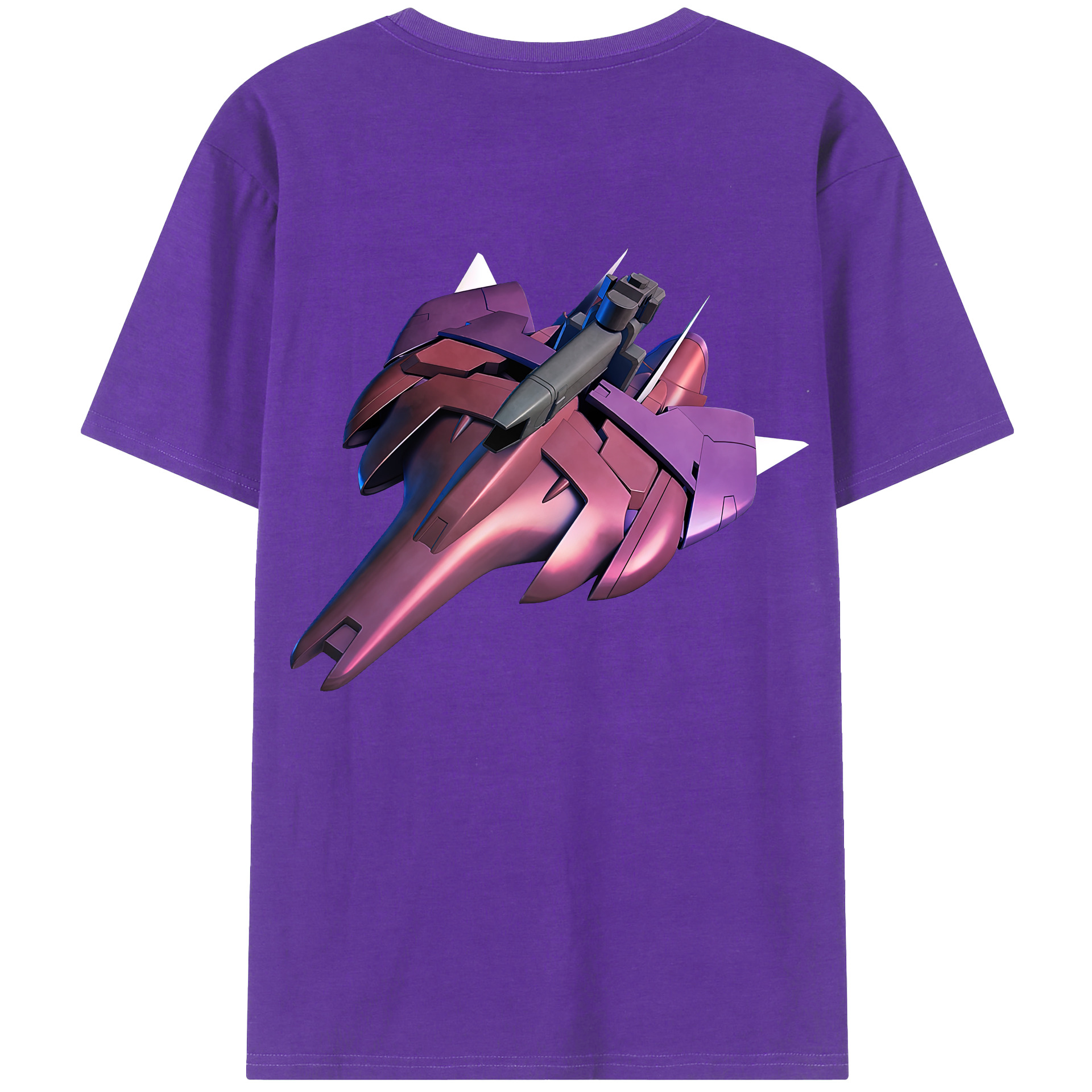 （画像用） 機動戦士ガンダム Mobile Suit Gundam 綿100％ メンズ半袖Tシャツ（バックプリント） 通気性