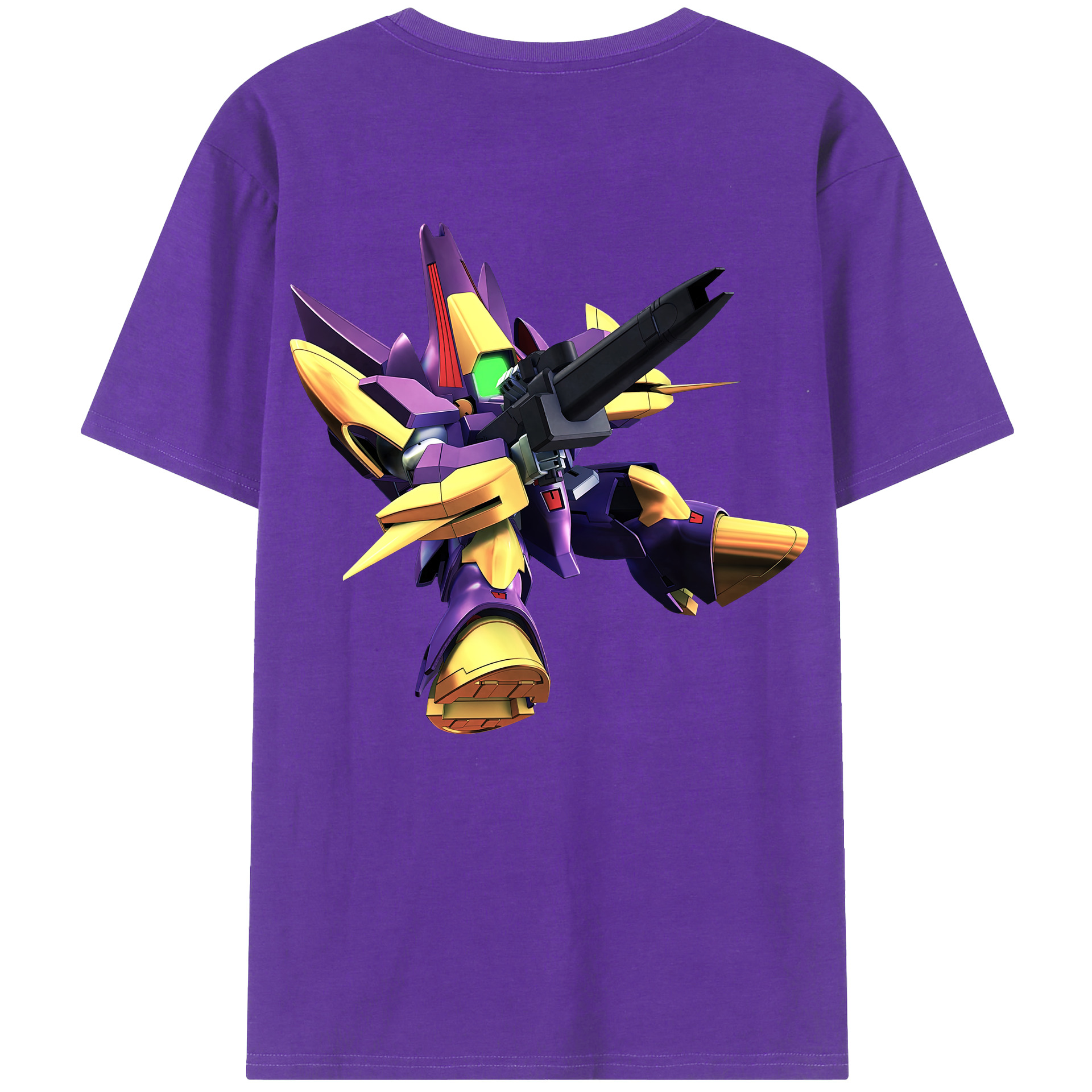 （画像用） 機動戦士ガンダム Mobile Suit Gundam 綿100％ メンズ半袖Tシャツ（バックプリント） 通気性
