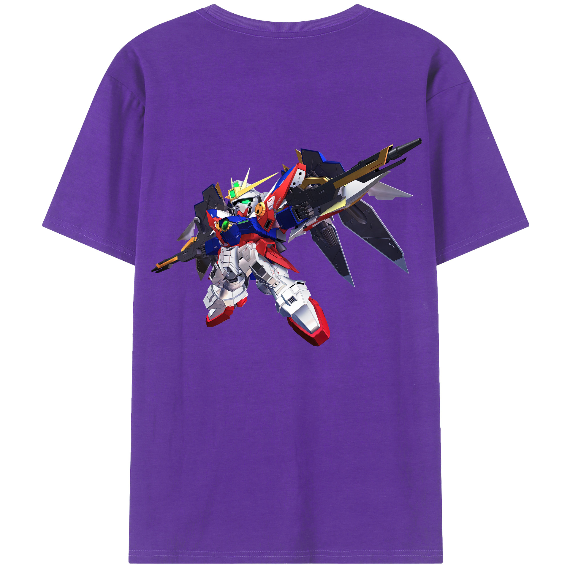 （画像用） 機動戦士ガンダム Mobile Suit Gundam 綿100％ メンズ半袖Tシャツ（バックプリント） 通気性