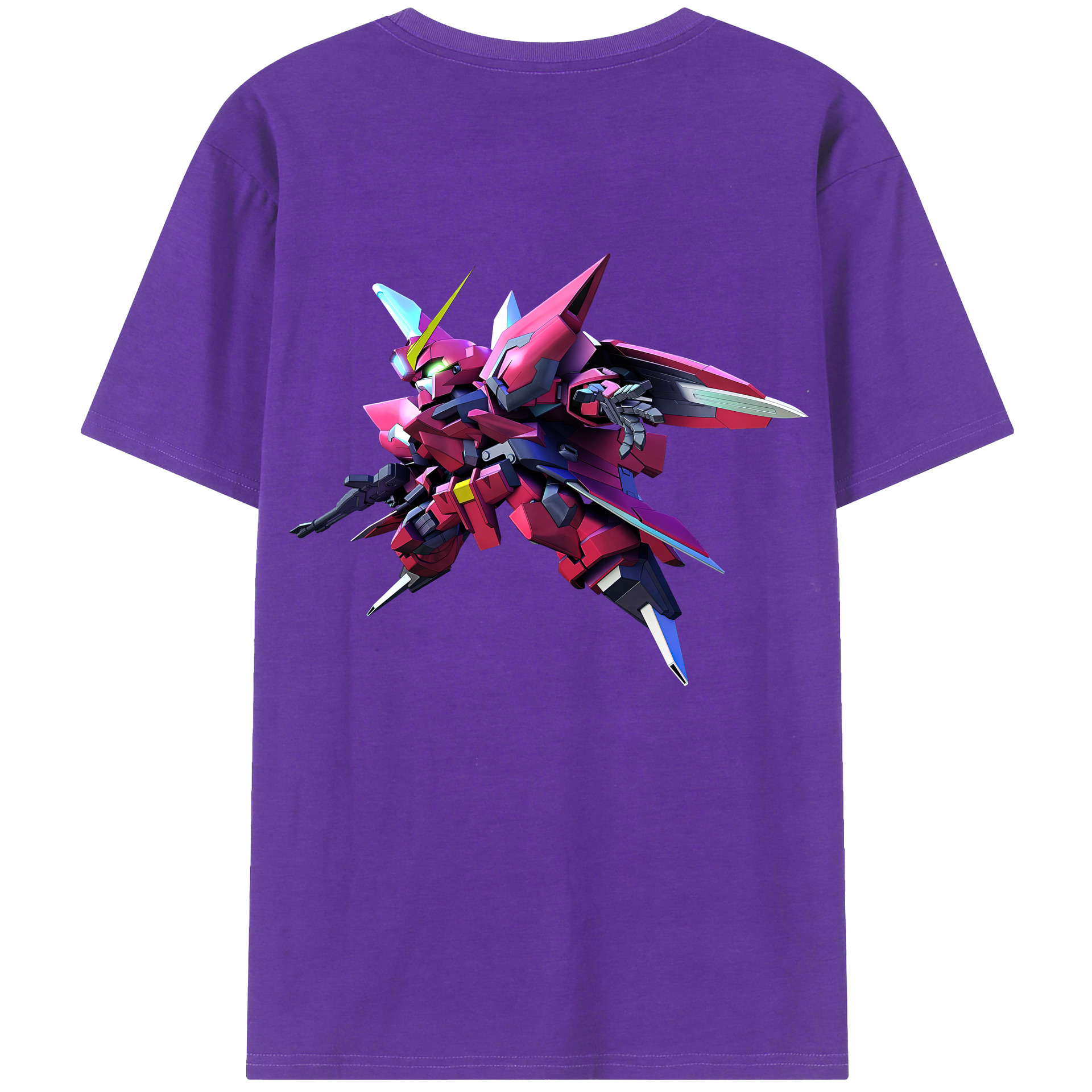 （画像用） 機動戦士ガンダム Mobile Suit Gundam 綿100％ メンズ半袖Tシャツ（バックプリント） 通気性