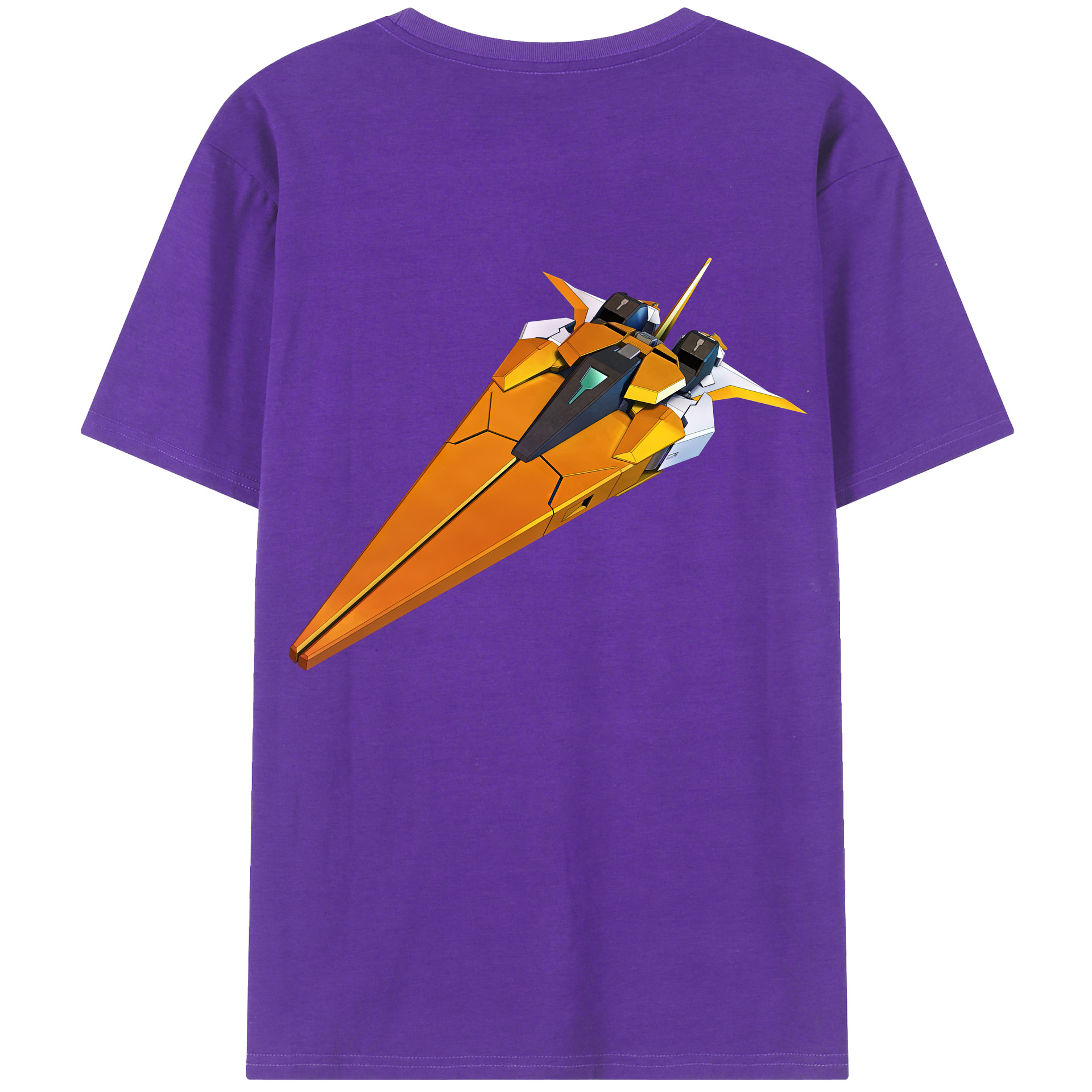 （画像用） 機動戦士ガンダム Mobile Suit Gundam 綿100％ メンズ半袖Tシャツ（バックプリント） 通気性