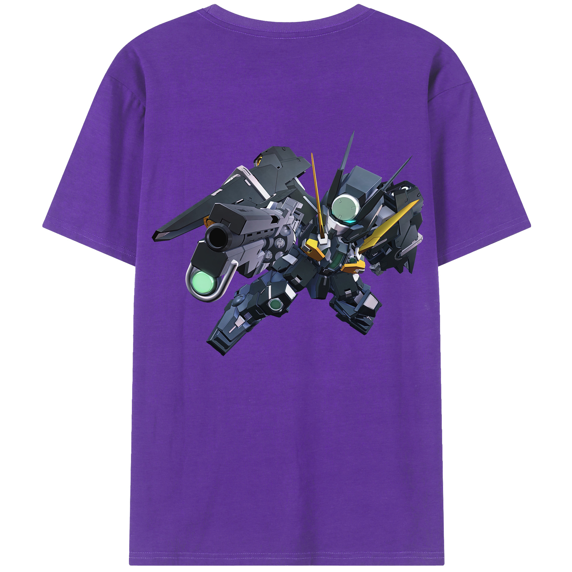 （画像用） 機動戦士ガンダム Mobile Suit Gundam 綿100％ メンズ半袖Tシャツ（バックプリント） 通気性