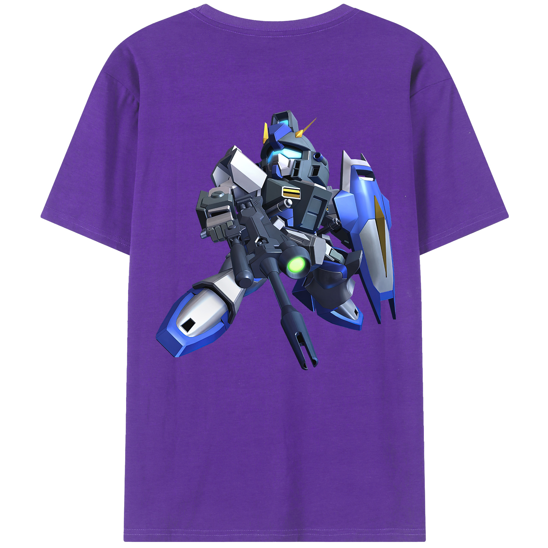 （画像用） 機動戦士ガンダム Mobile Suit Gundam 綿100％ メンズ半袖Tシャツ（バックプリント） 通気性