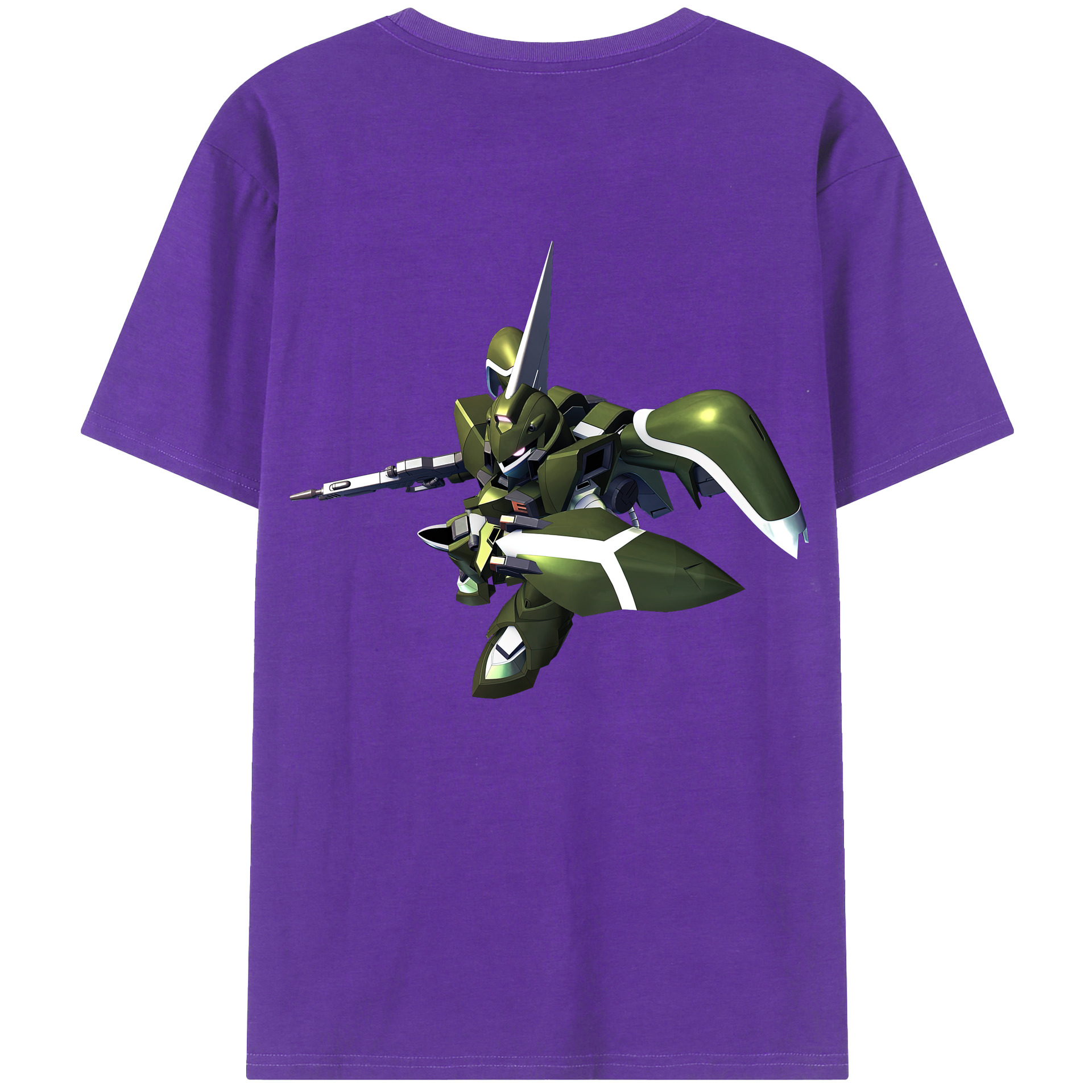 （画像用） 機動戦士ガンダム Mobile Suit Gundam 綿100％ メンズ半袖Tシャツ（バックプリント） 通気性