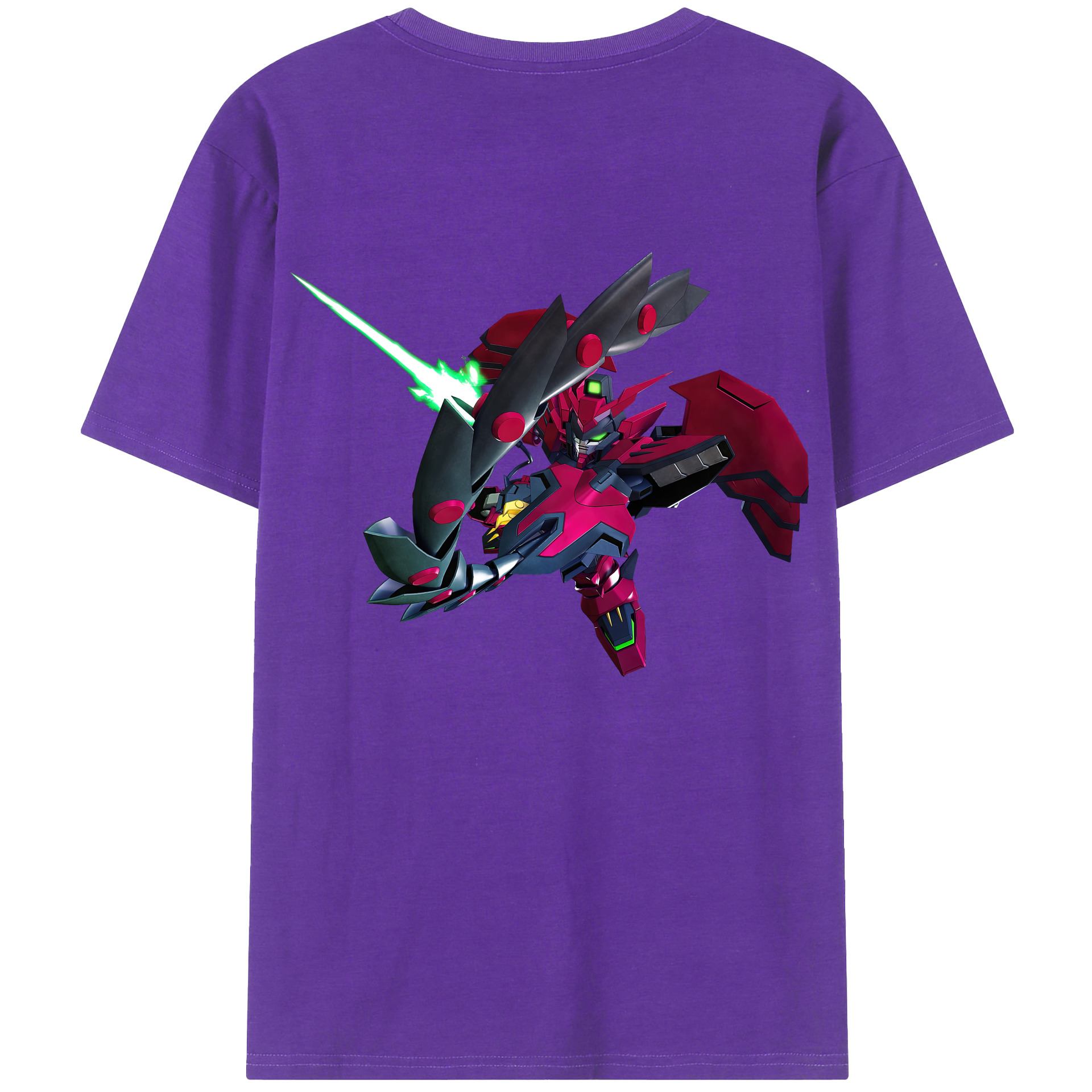 （画像用） 機動戦士ガンダム Mobile Suit Gundam 綿100％ メンズ半袖Tシャツ（バックプリント） 通気性