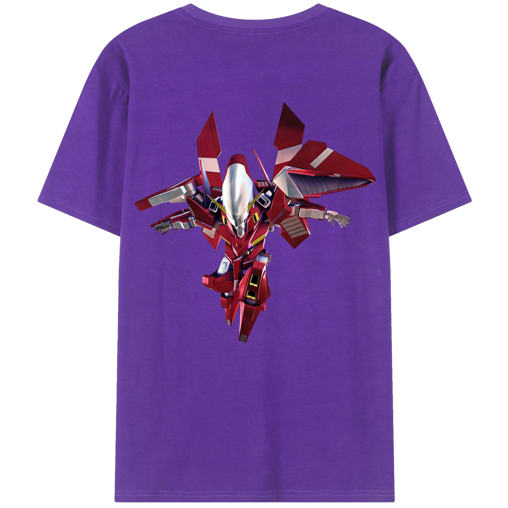 （画像用） 機動戦士ガンダム Mobile Suit Gundam 綿100％ メンズ半袖Tシャツ（バックプリント） 通気性