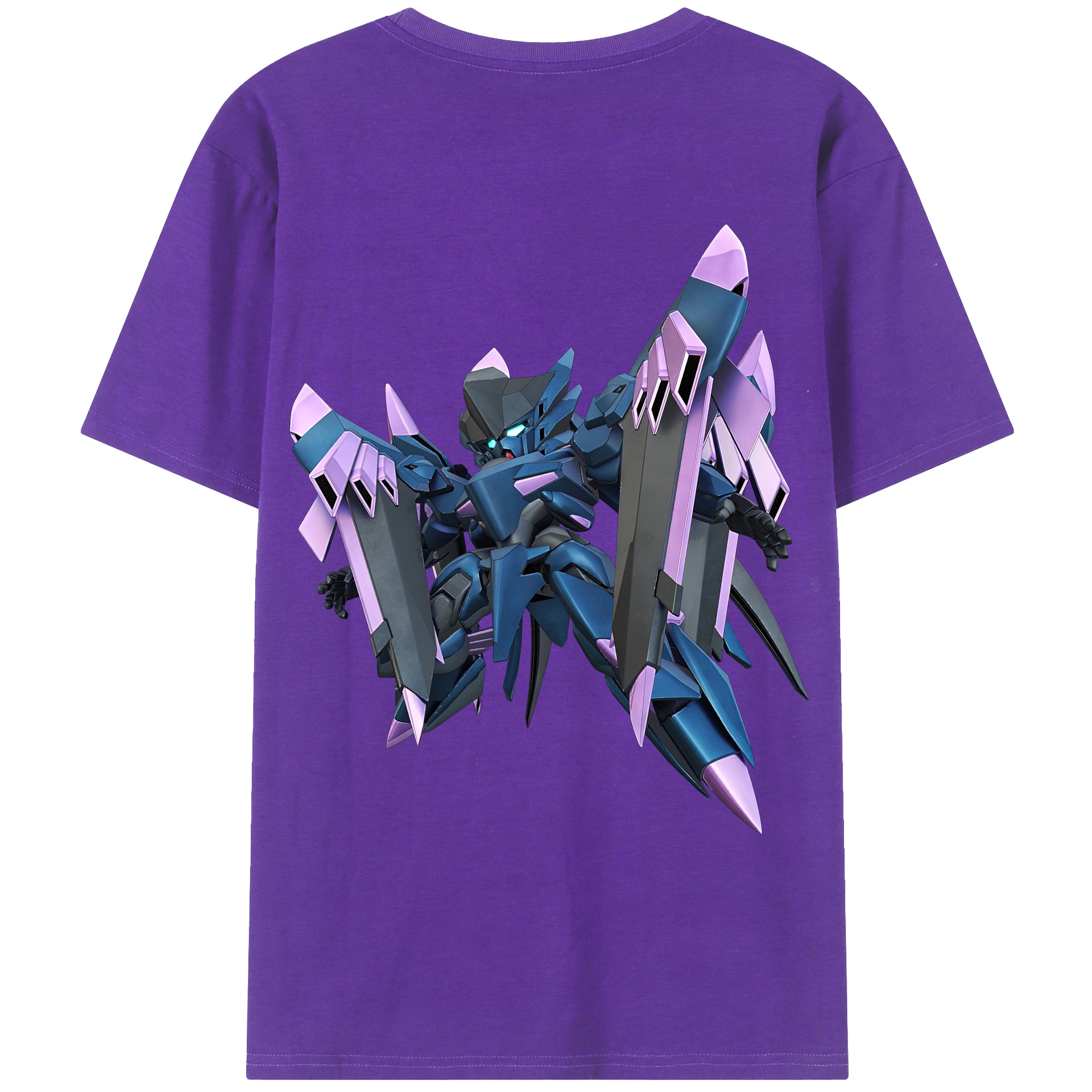 （画像用） 機動戦士ガンダム Mobile Suit Gundam 綿100％ メンズ半袖Tシャツ（バックプリント） 通気性