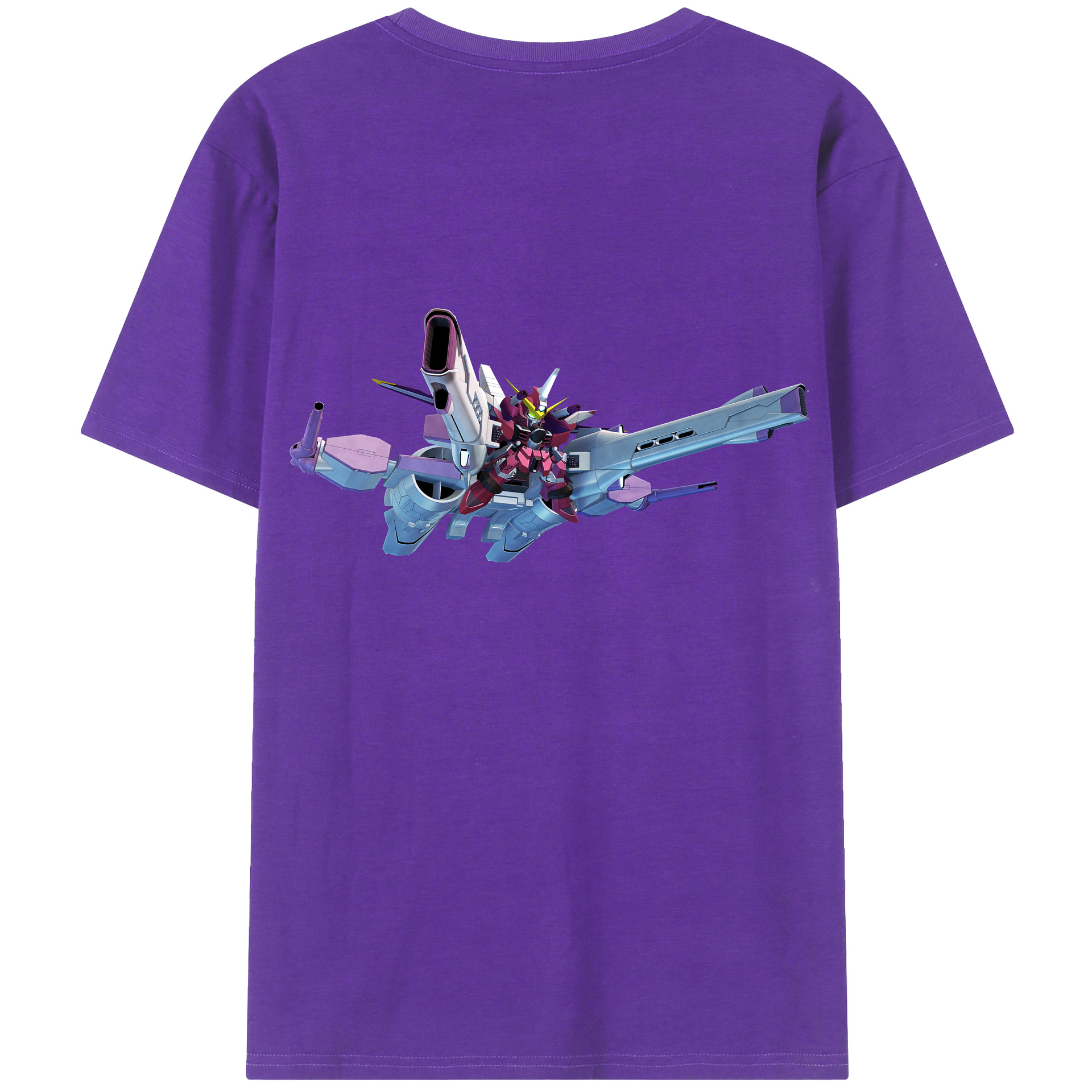（画像用） 機動戦士ガンダム Mobile Suit Gundam 綿100％ メンズ半袖Tシャツ（バックプリント） 通気性