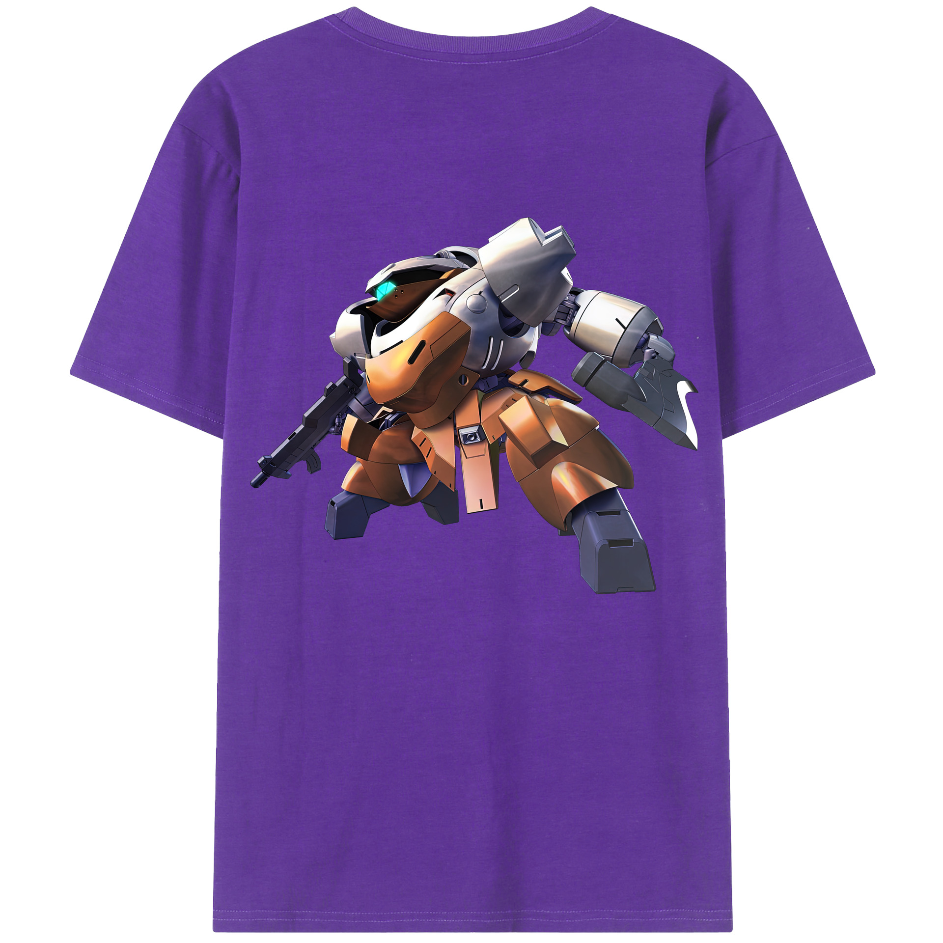 （画像用） 機動戦士ガンダム Mobile Suit Gundam 綿100％ メンズ半袖Tシャツ（バックプリント） 通気性