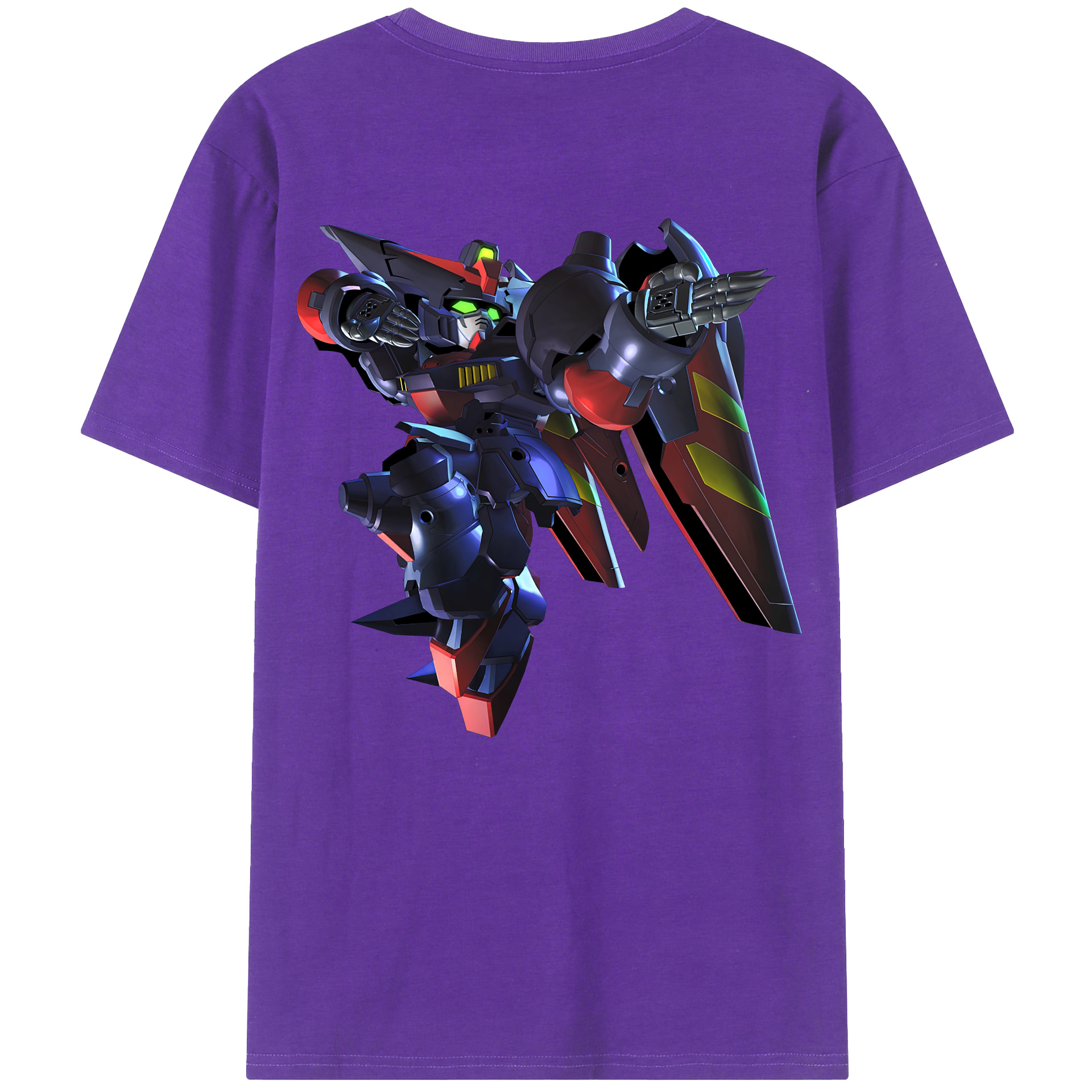 （画像用） 機動戦士ガンダム Mobile Suit Gundam 綿100％ メンズ半袖Tシャツ（バックプリント） 通気性