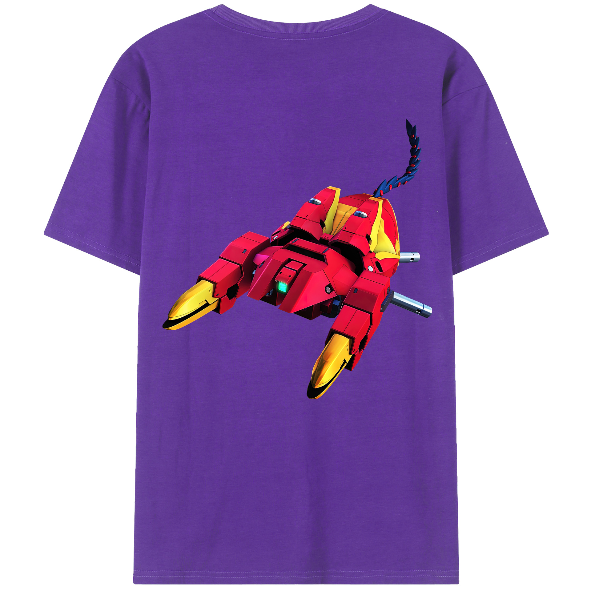 （画像用） 機動戦士ガンダム Mobile Suit Gundam 綿100％ メンズ半袖Tシャツ（バックプリント） 通気性