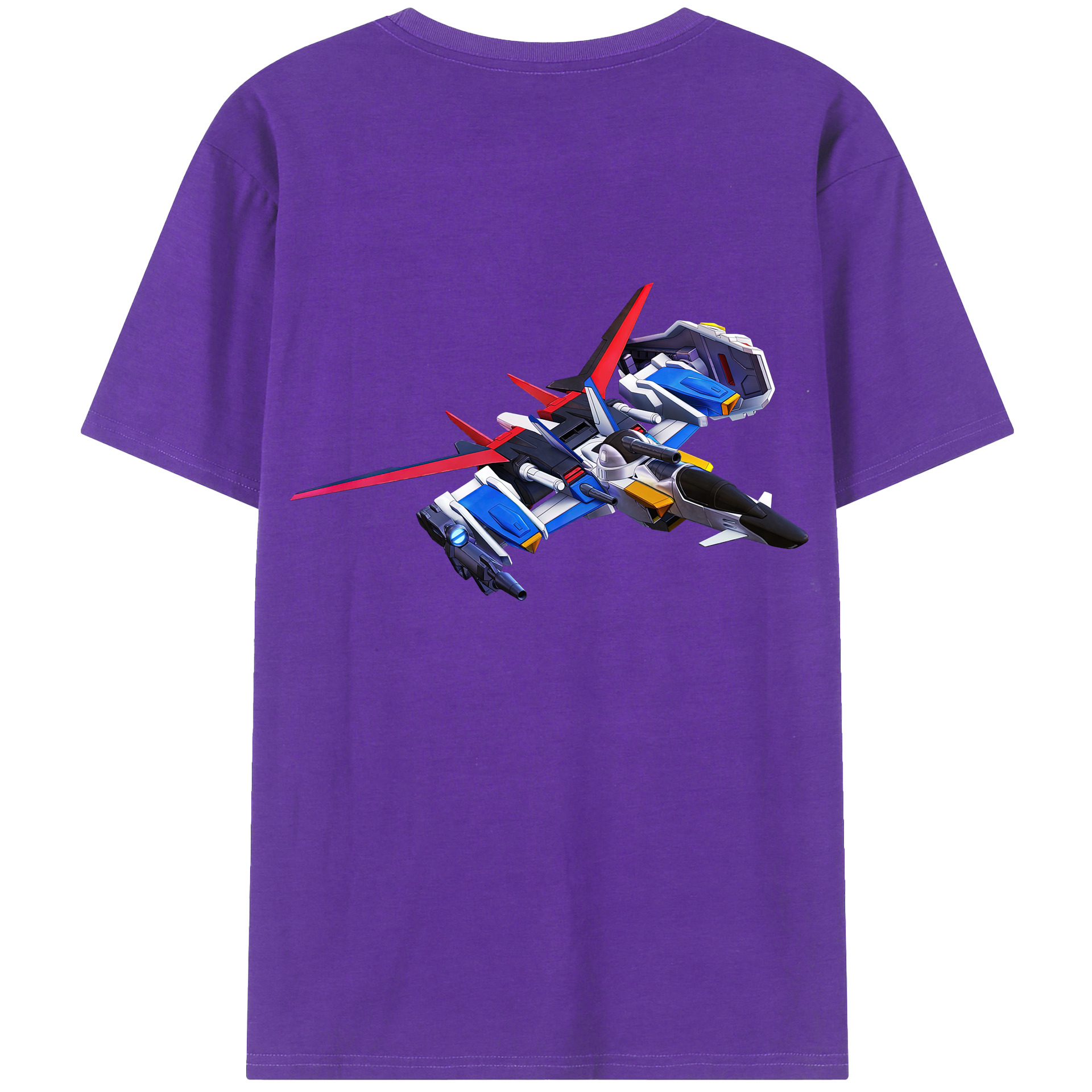 （画像用） 機動戦士ガンダム Mobile Suit Gundam 綿100％ メンズ半袖Tシャツ（バックプリント） 通気性