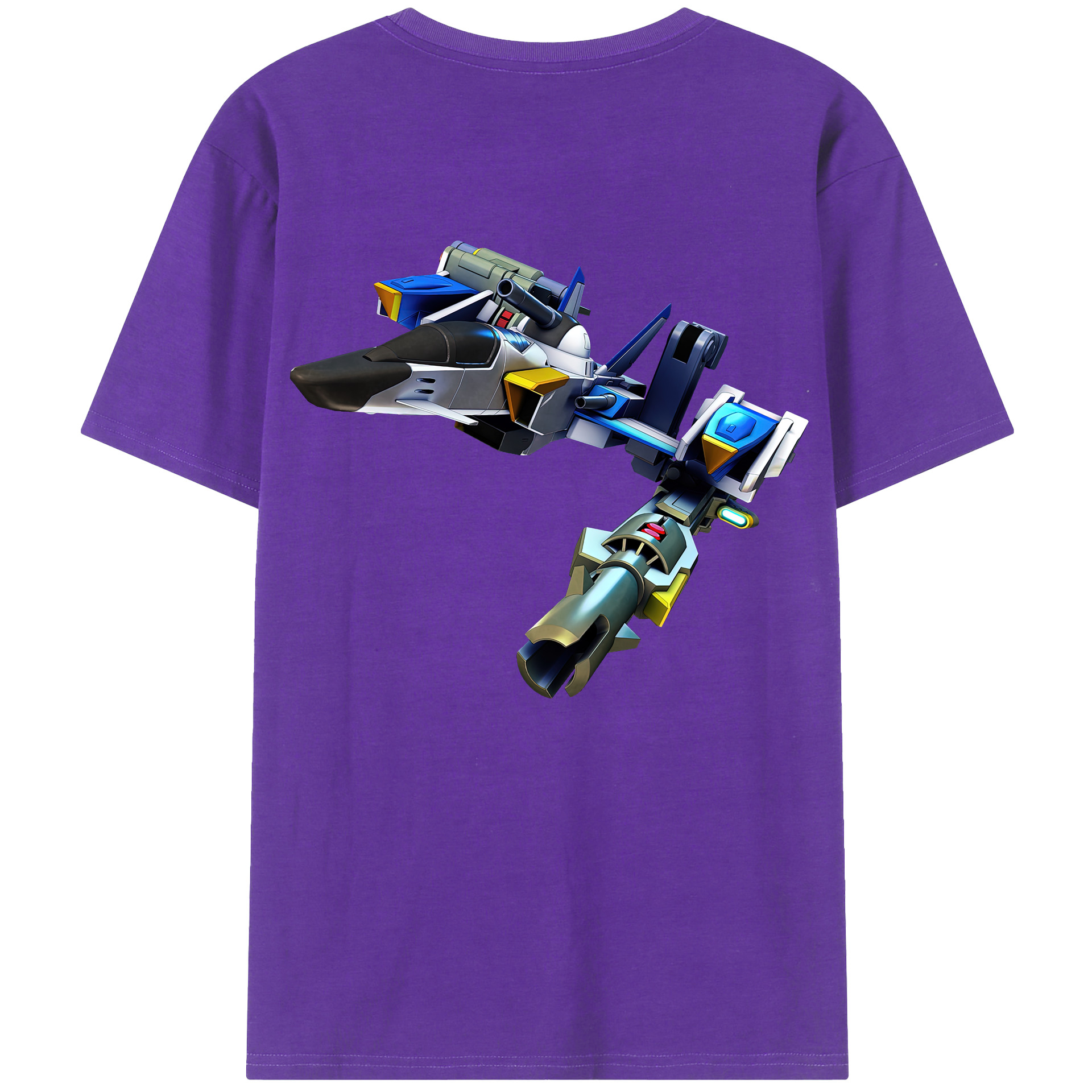 （画像用） 機動戦士ガンダム Mobile Suit Gundam 綿100％ メンズ半袖Tシャツ（バックプリント） 通気性
