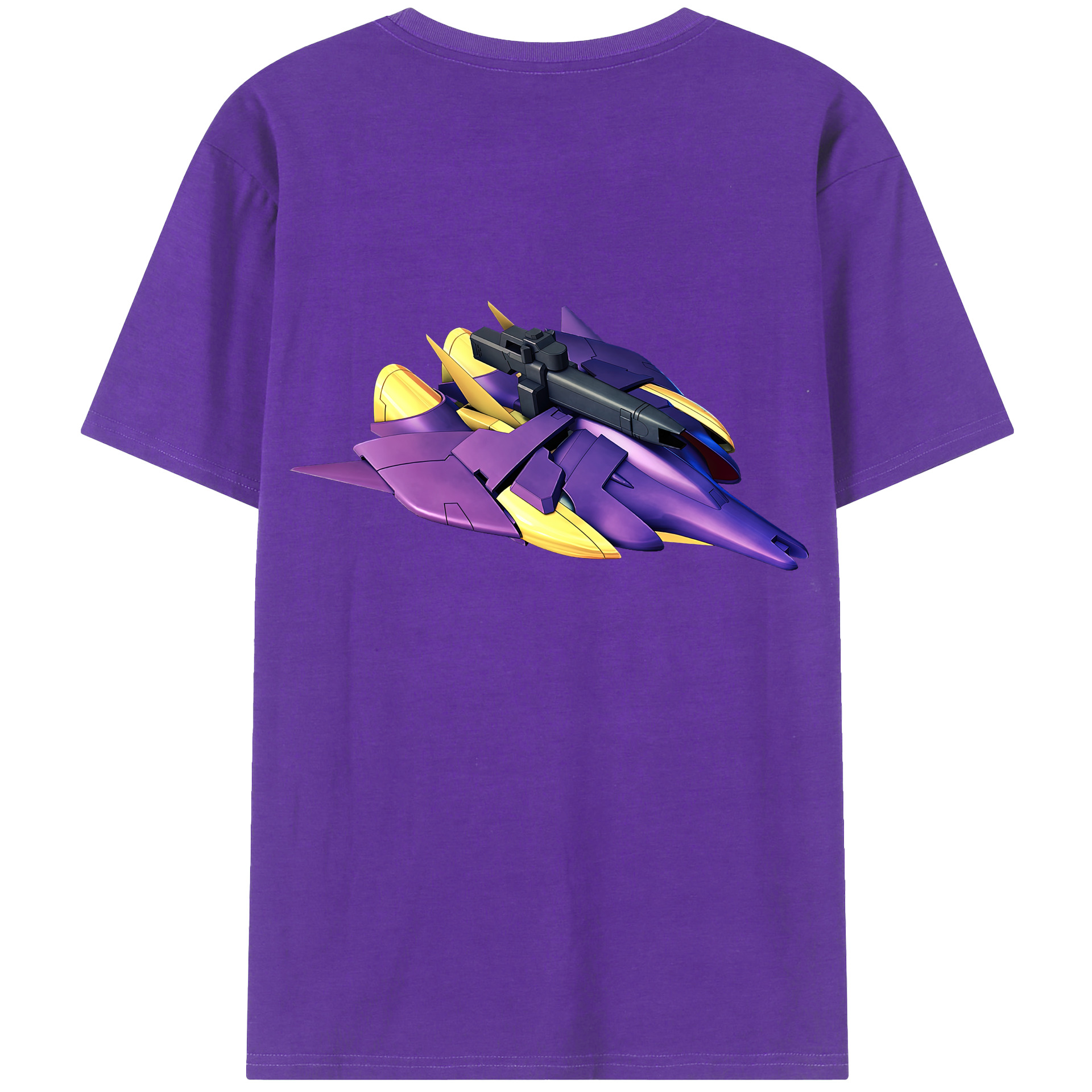 （画像用） 機動戦士ガンダム Mobile Suit Gundam 綿100％ メンズ半袖Tシャツ（バックプリント） 通気性