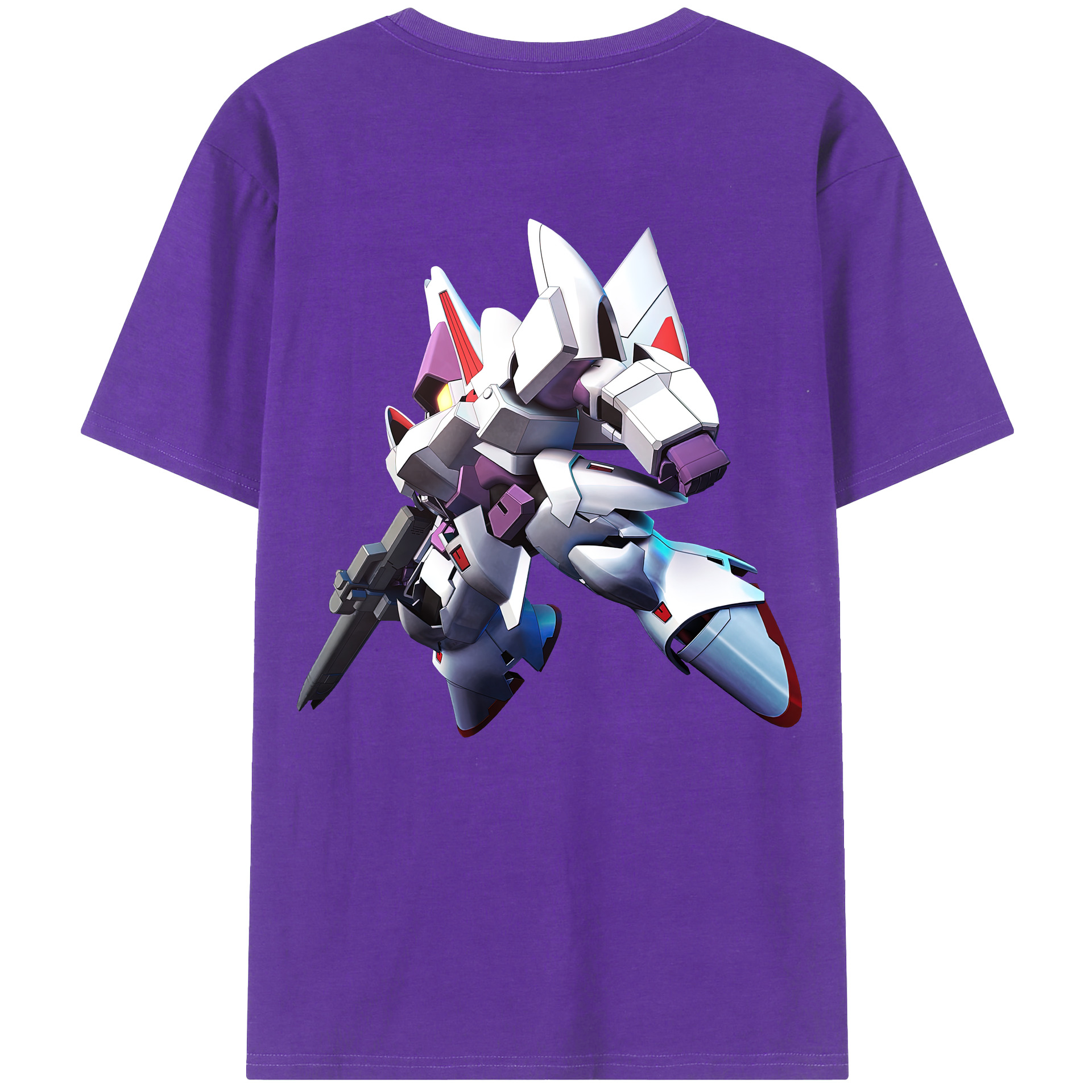 （画像用） 機動戦士ガンダム Mobile Suit Gundam 綿100％ メンズ半袖Tシャツ（バックプリント） 通気性