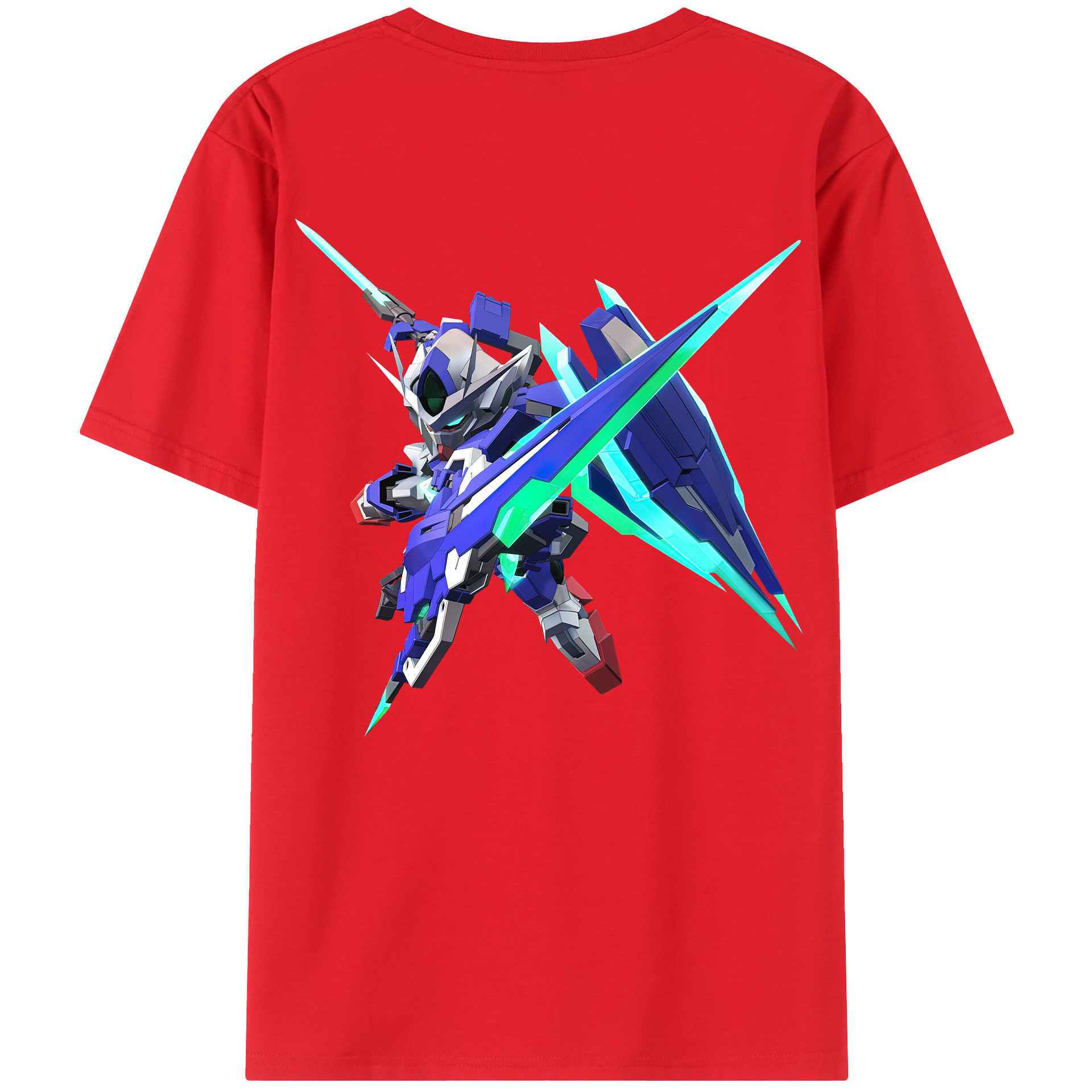 （画像用） 機動戦士ガンダム Mobile Suit Gundam 綿100％ メンズ半袖Tシャツ（バックプリント） 通気性