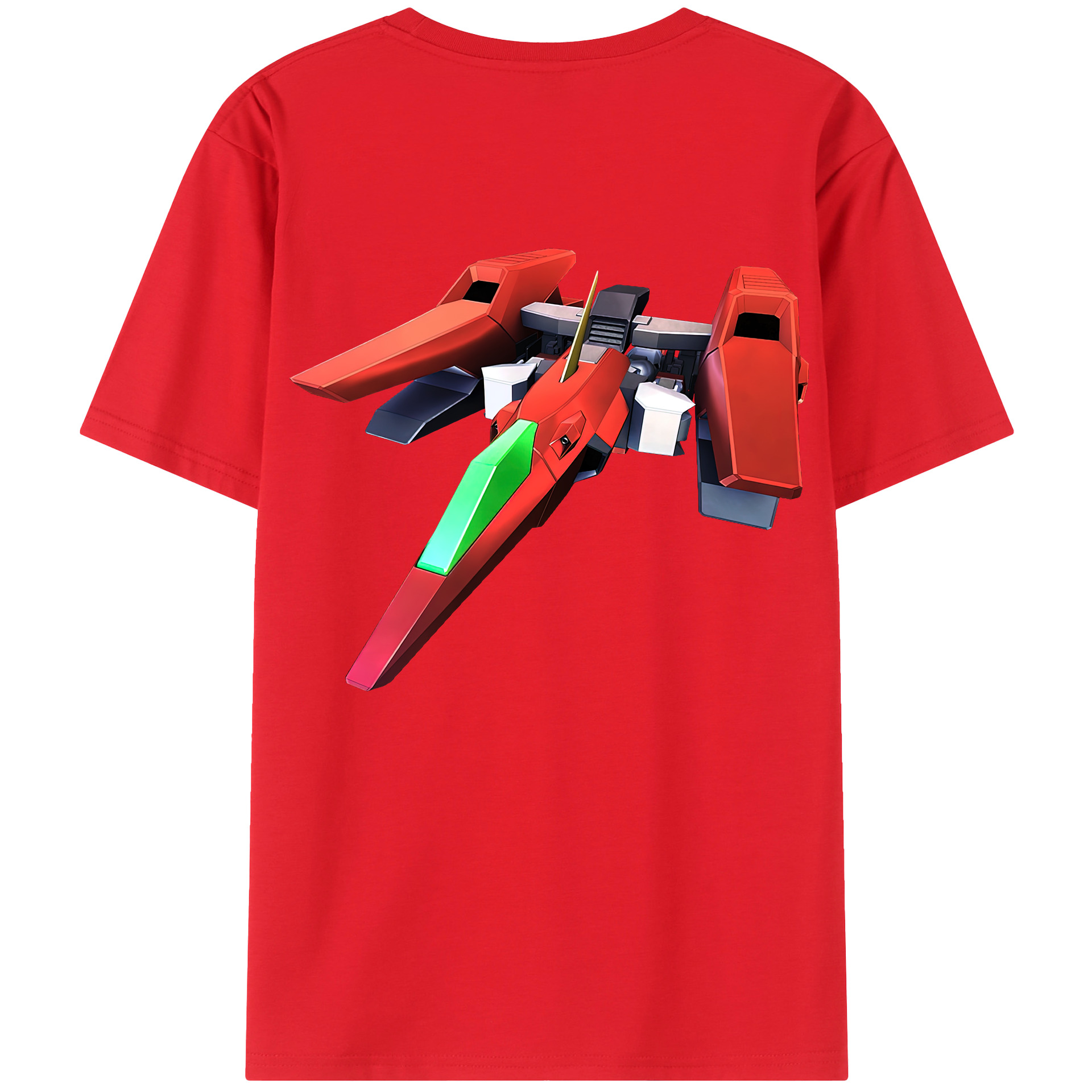 （画像用） 機動戦士ガンダム Mobile Suit Gundam 綿100％ メンズ半袖Tシャツ（バックプリント） 通気性
