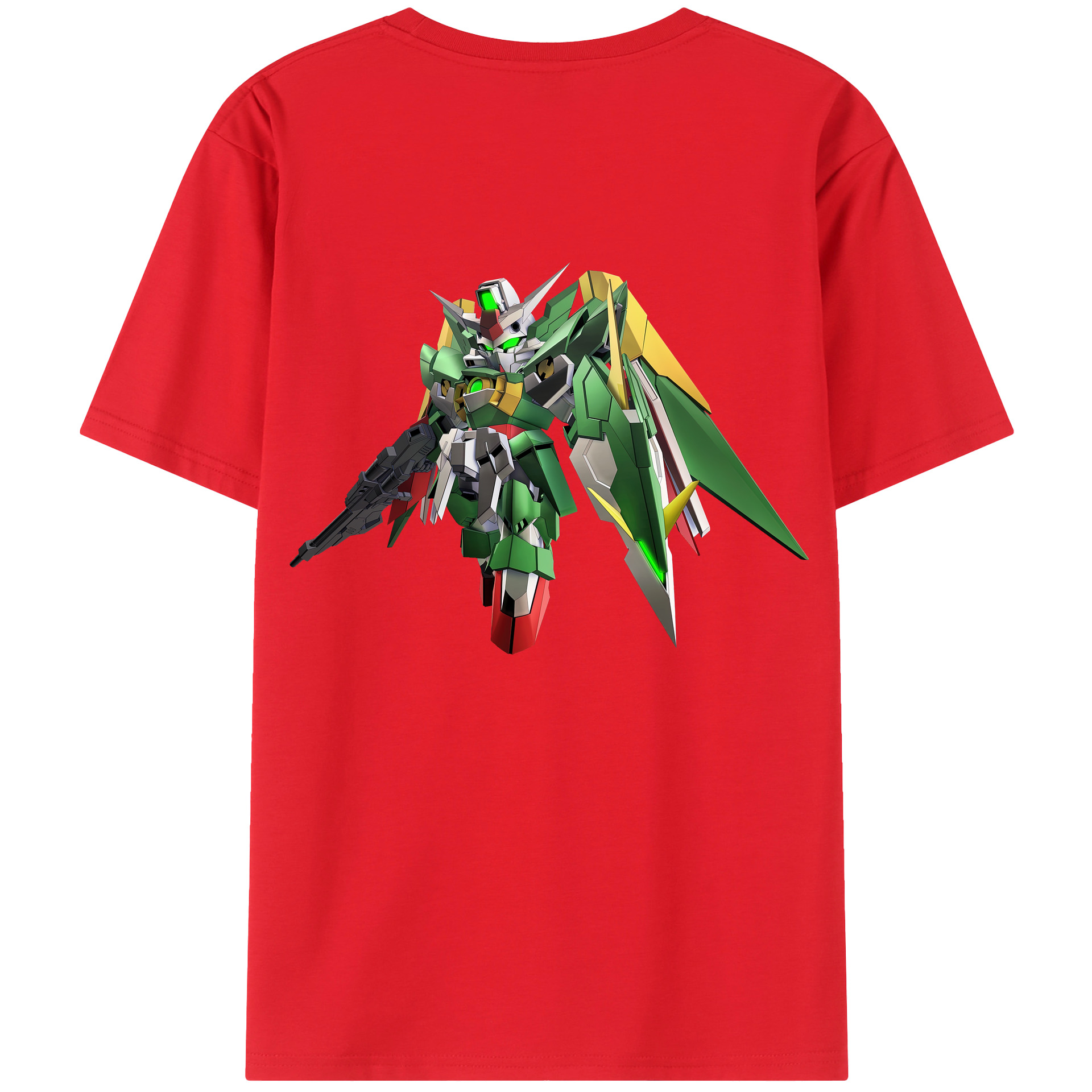 （画像用） 機動戦士ガンダム Mobile Suit Gundam 綿100％ メンズ半袖Tシャツ（バックプリント） 通気性