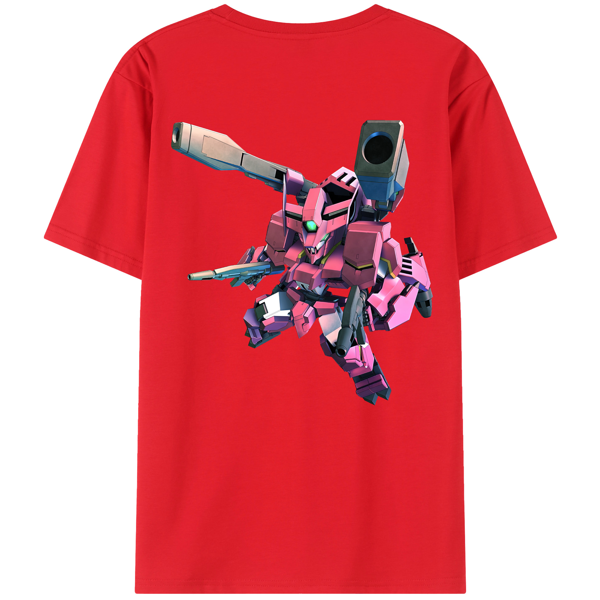 （画像用） 機動戦士ガンダム Mobile Suit Gundam 綿100％ メンズ半袖Tシャツ（バックプリント） 通気性