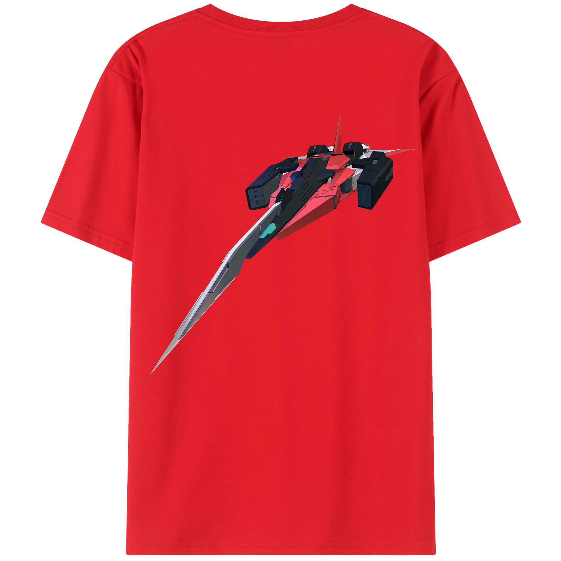 （画像用） 機動戦士ガンダム Mobile Suit Gundam 綿100％ メンズ半袖Tシャツ（バックプリント） 通気性