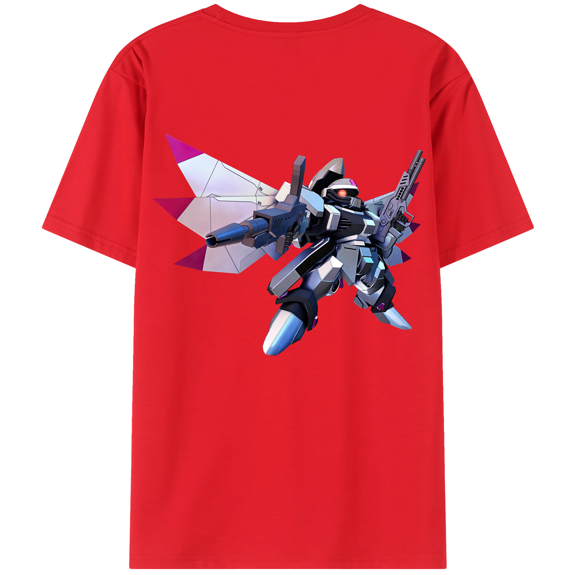 （画像用） 機動戦士ガンダム Mobile Suit Gundam 綿100％ メンズ半袖Tシャツ（バックプリント） 通気性