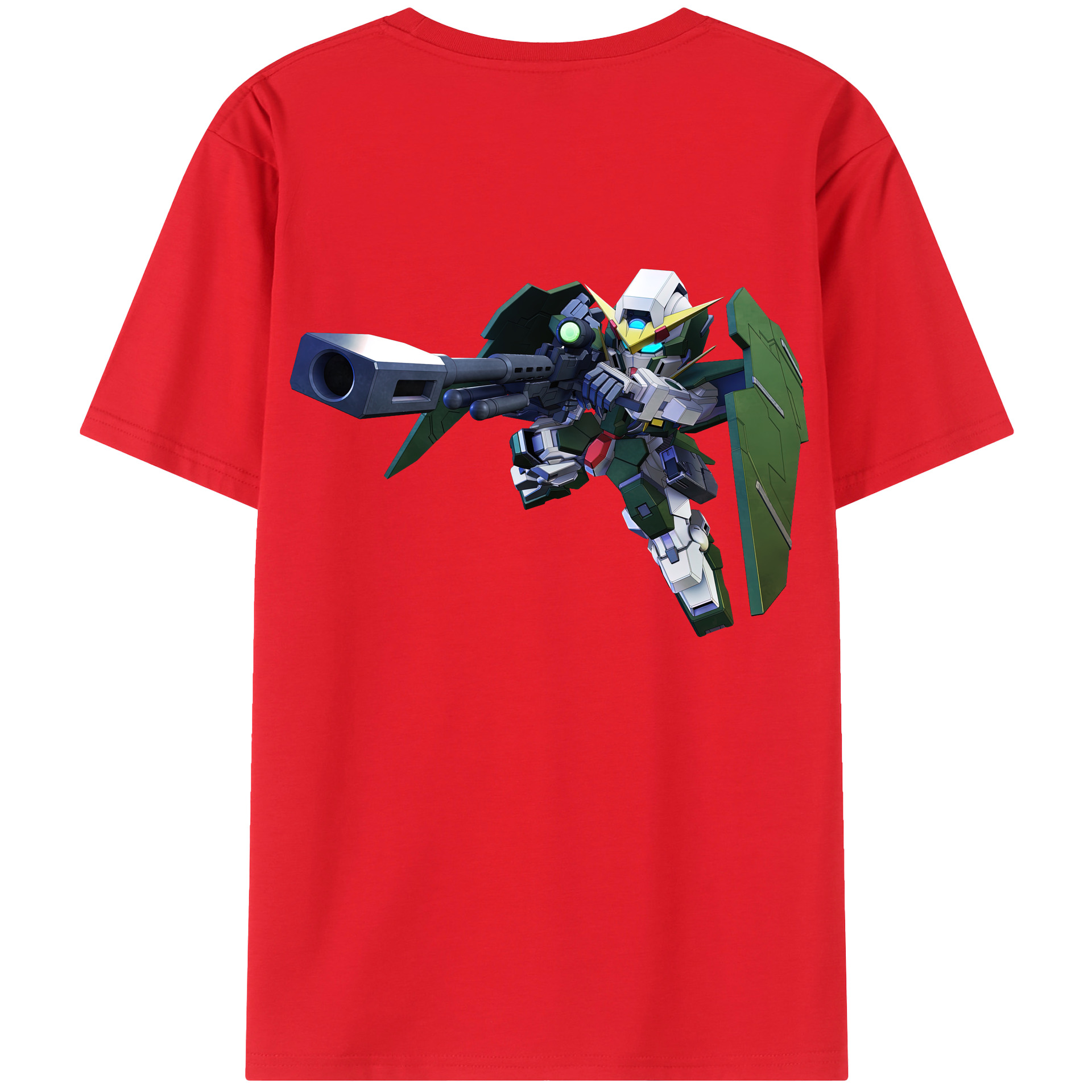 （画像用） 機動戦士ガンダム Mobile Suit Gundam 綿100％ メンズ半袖Tシャツ（バックプリント） 通気性