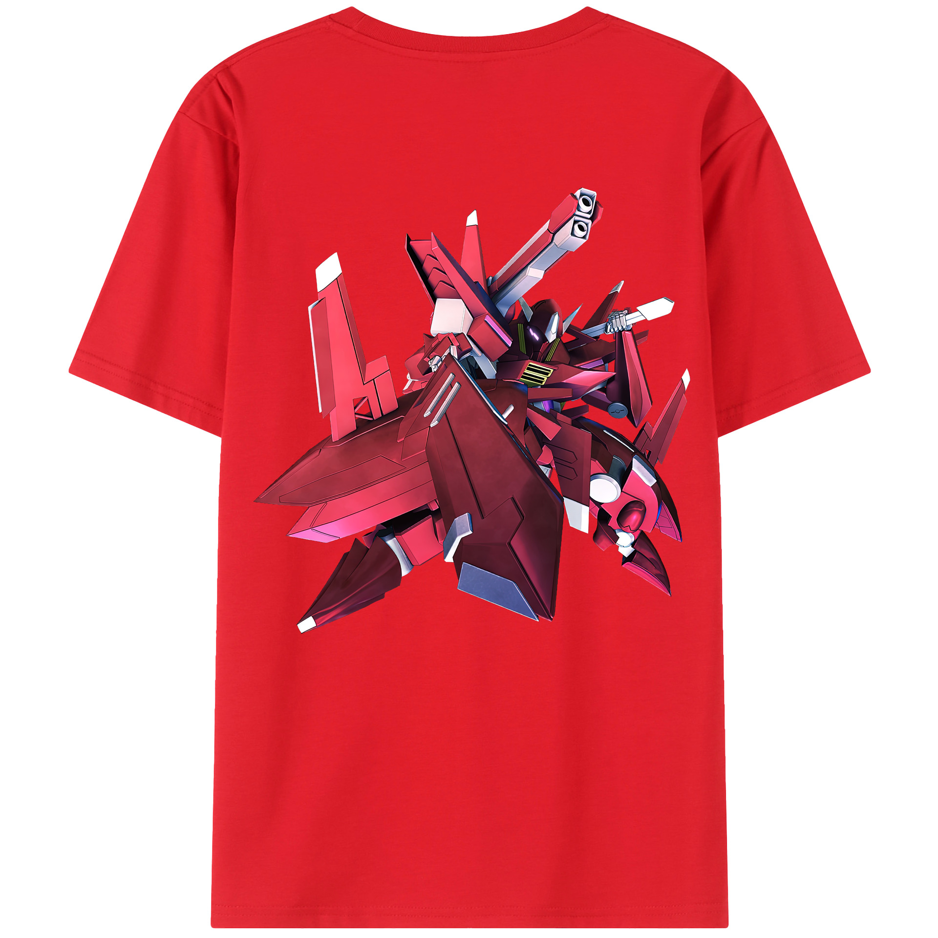 （画像用） 機動戦士ガンダム Mobile Suit Gundam 綿100％ メンズ半袖Tシャツ（バックプリント） 通気性