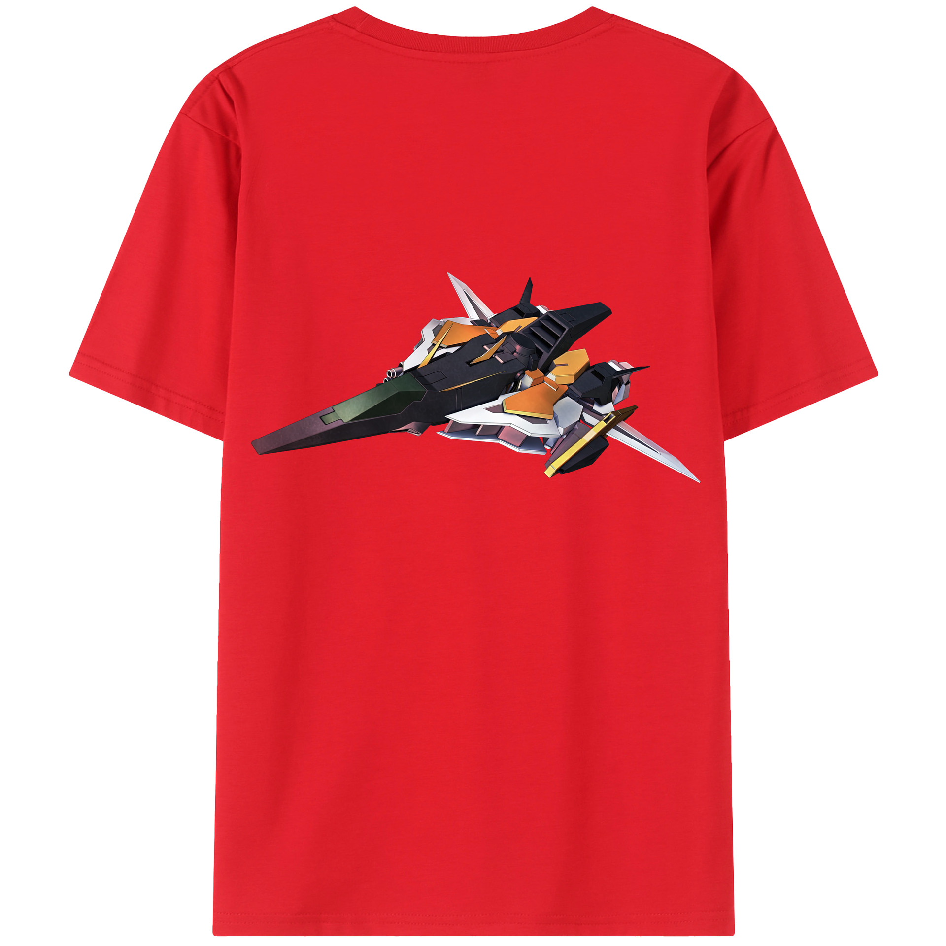 （画像用） 機動戦士ガンダム Mobile Suit Gundam 綿100％ メンズ半袖Tシャツ（バックプリント） 通気性