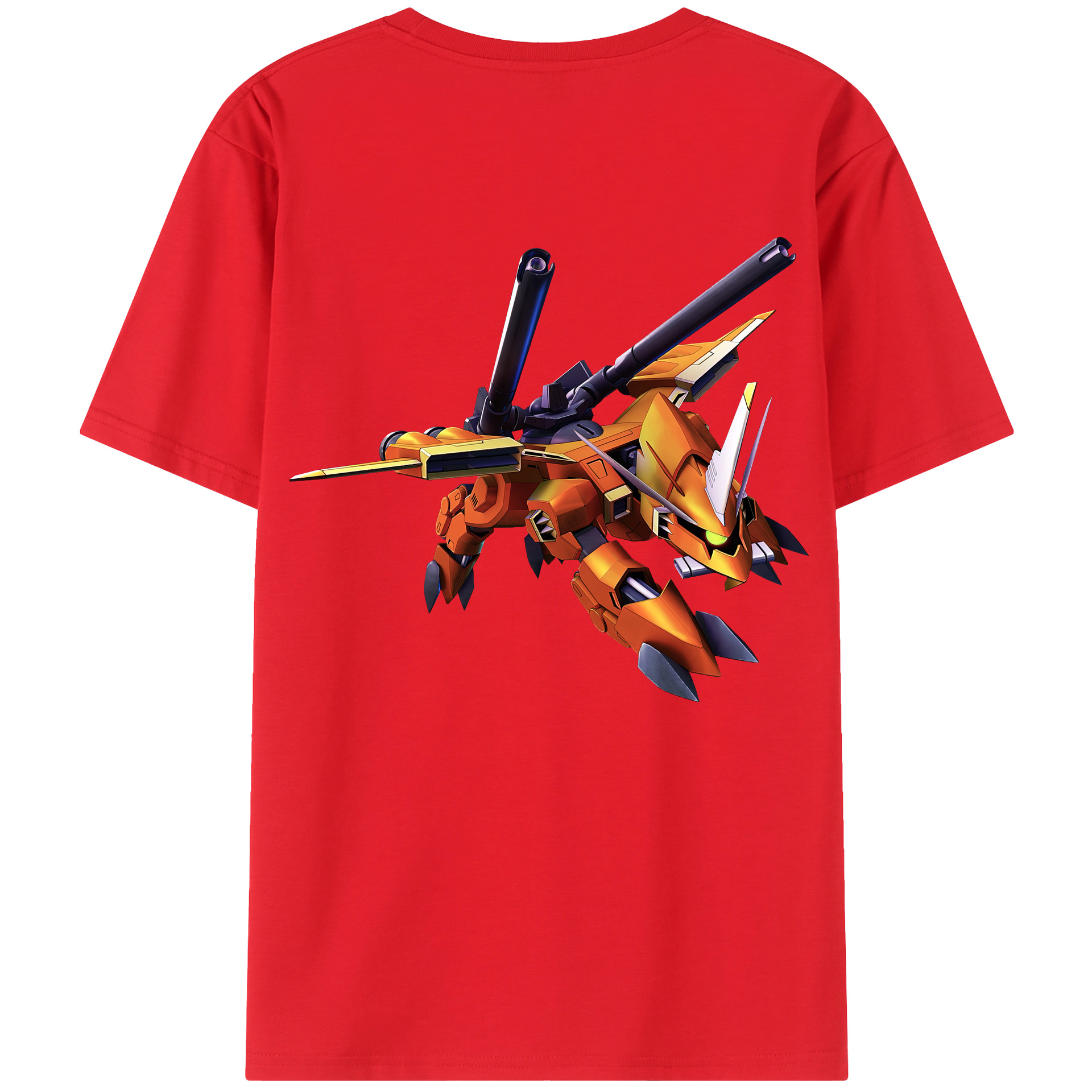 （画像用） 機動戦士ガンダム Mobile Suit Gundam 綿100％ メンズ半袖Tシャツ（バックプリント） 通気性